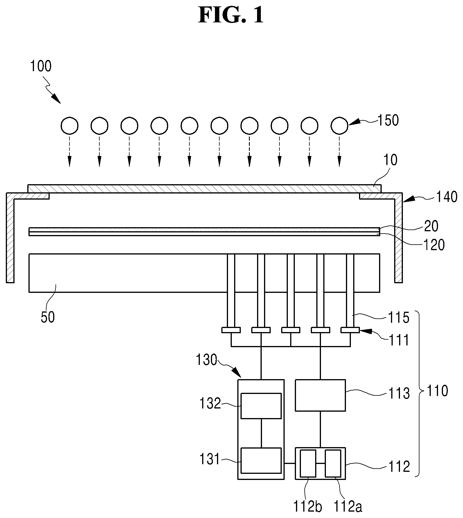 Patent US11774370 — Apparatus for processing substrate and method for measuring temperature of substrate — Figure 1