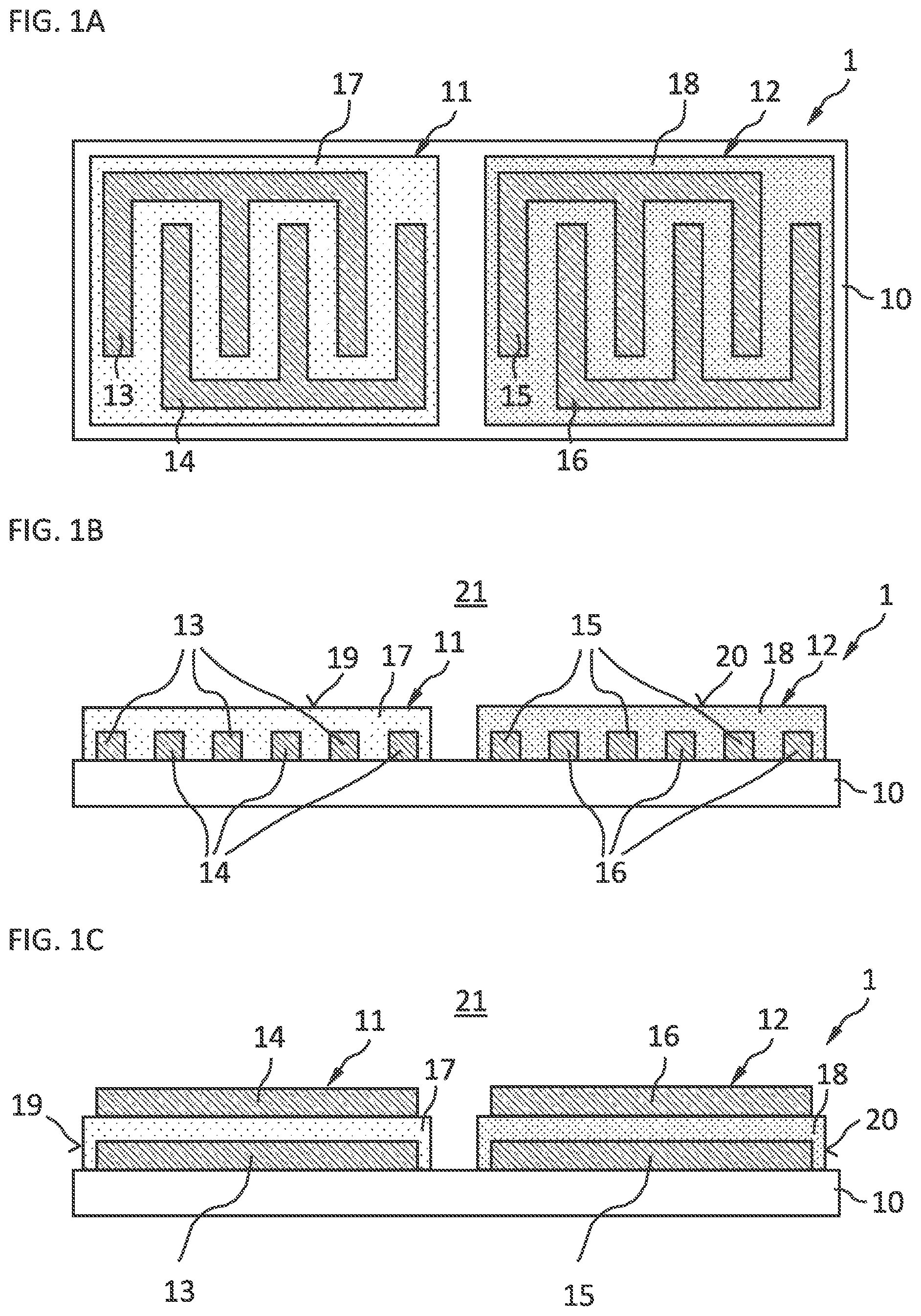 Patent US11774389 — Monolithic sensor arrangement, manufacturing method and measurement method — Figure 1