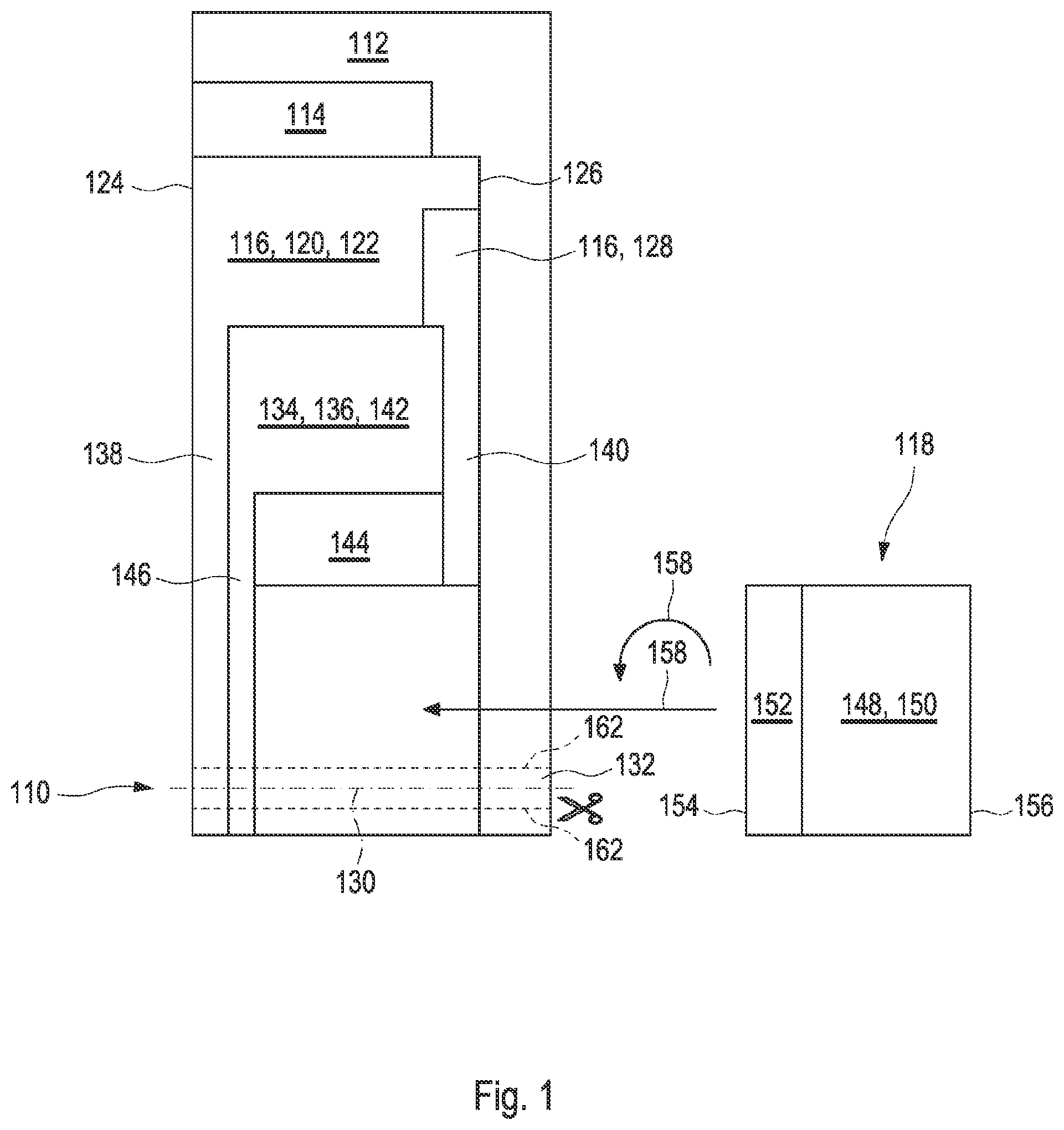 Patent US11774395 — Test element for electrochemically detecting at least one analyte — Figure 1
