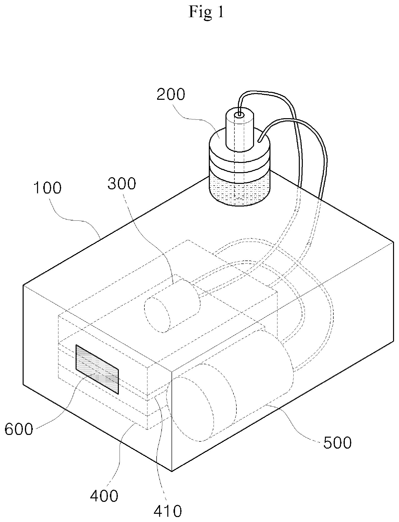 Patent US11774405 — Mobile device for measuring radon in groundwater — Figure 1