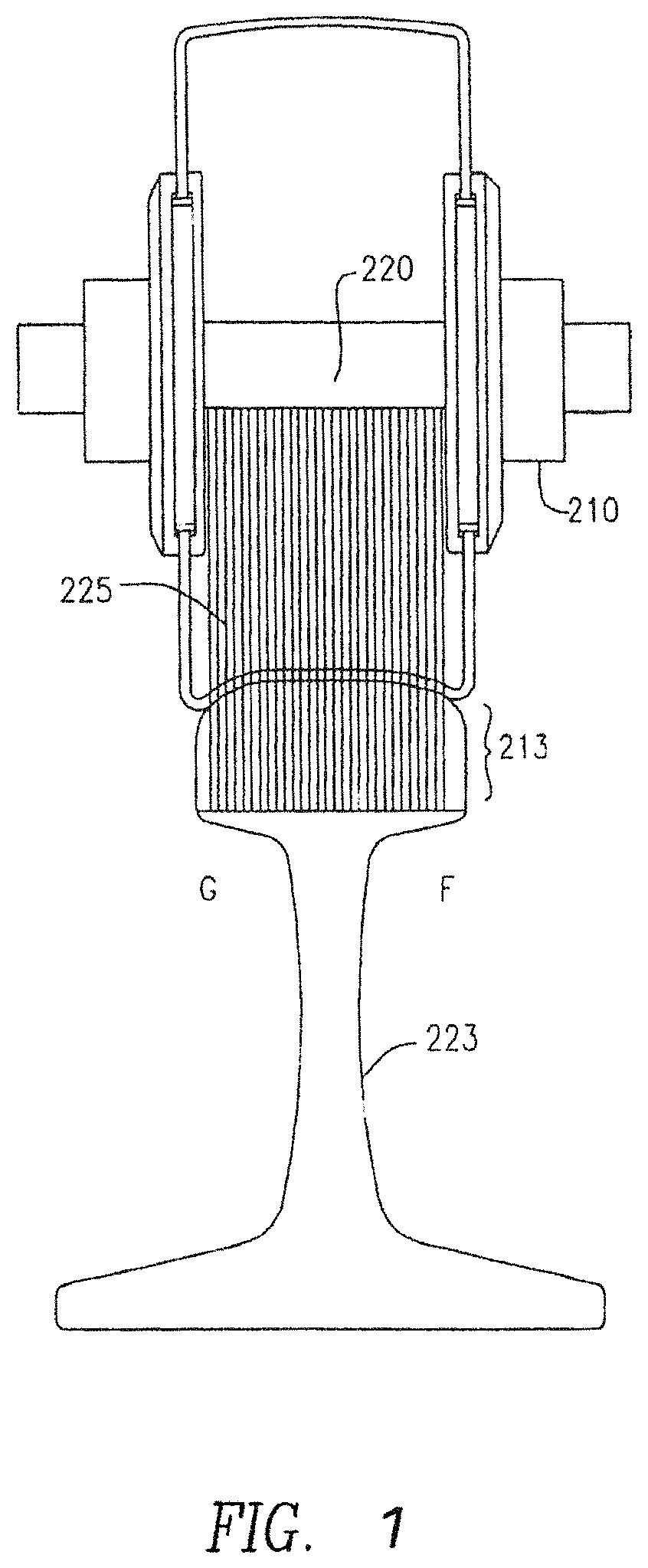 Patent US11774406 — Advanced highspeed system to identify and classify areas of rail anomalies — Figure 1