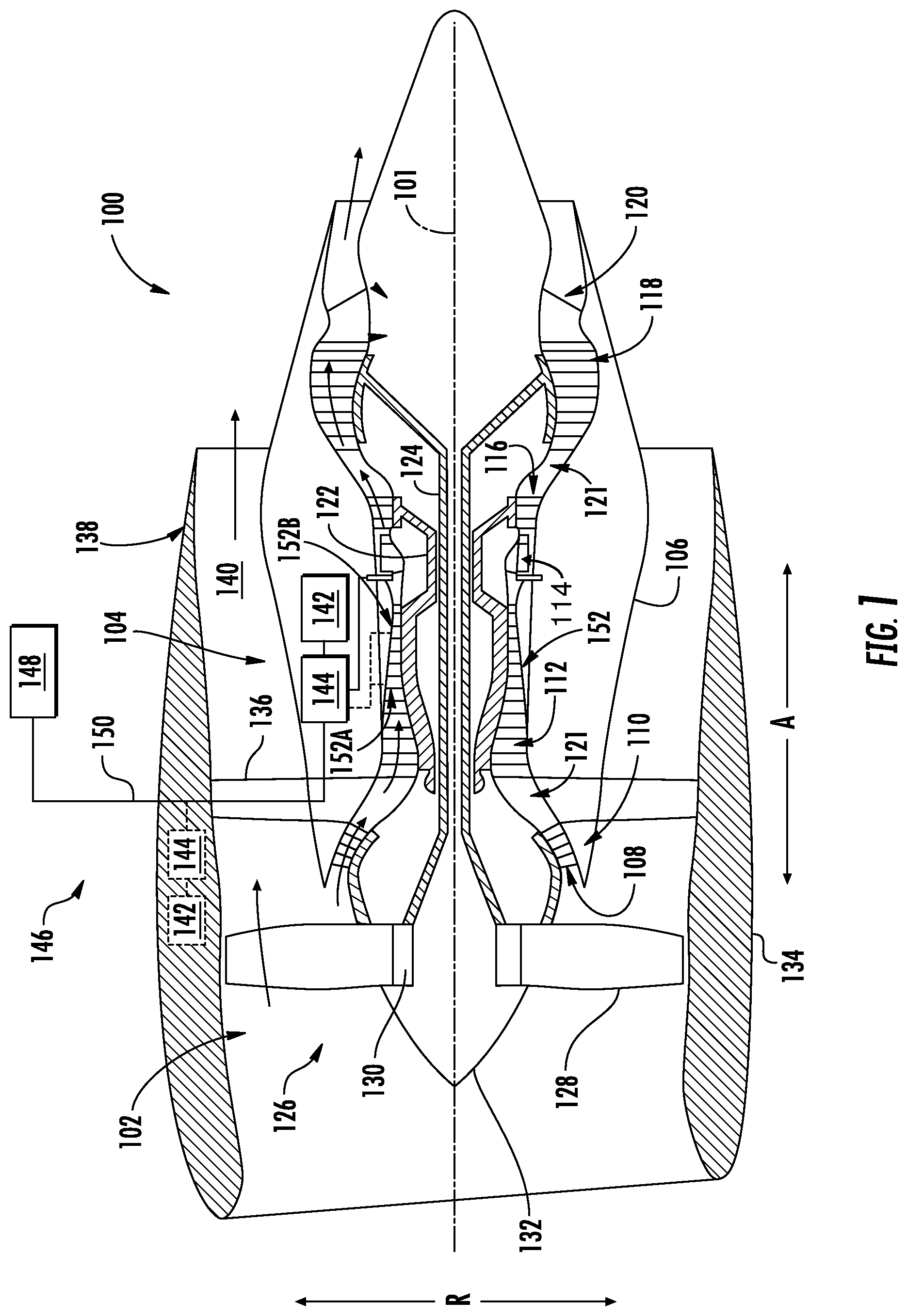 Patent US11774427 — Methods and apparatus for monitoring health of fuel oxygen conversion unit — Figure 1
