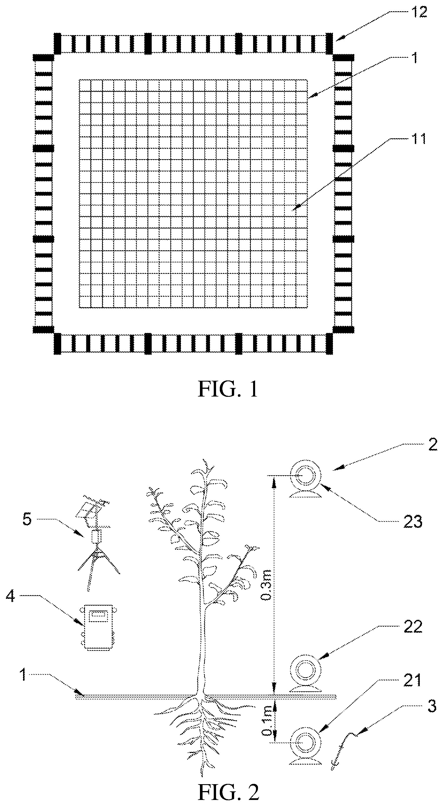 Patent US11774435 — Digital sample plot for soil fauna in dry land and construction method thereof — Figure 1
