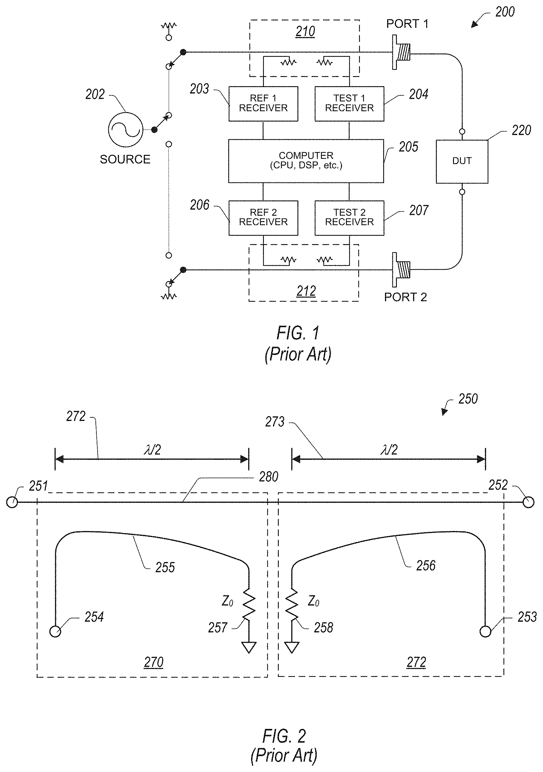 Patent US11774475 — Dual directional asymmetric coupler with a shared through-line — Figure 1