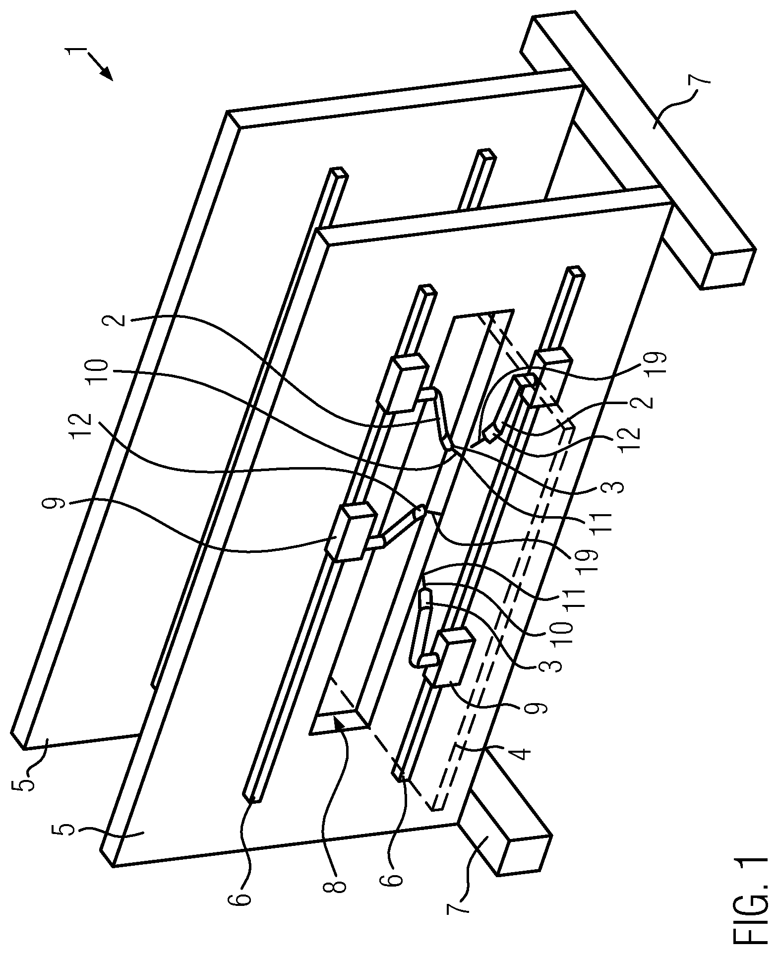 Patent US11774495 — Capacitive test needle for measuring electrically conductive layers in printed circuit board holes — Figure 1