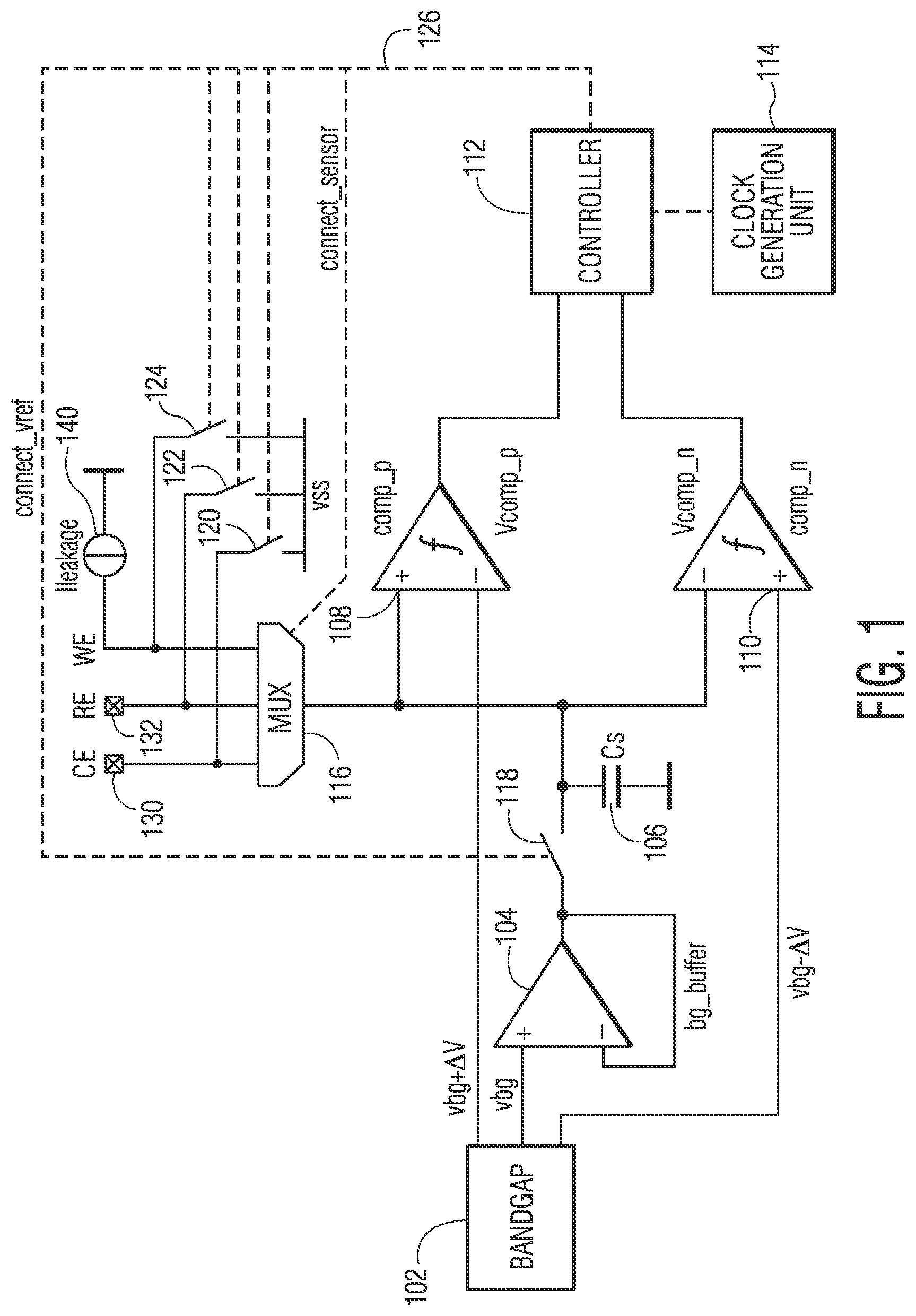 Patent US11774517 — Leakage and loading detector circuit — Figure 1