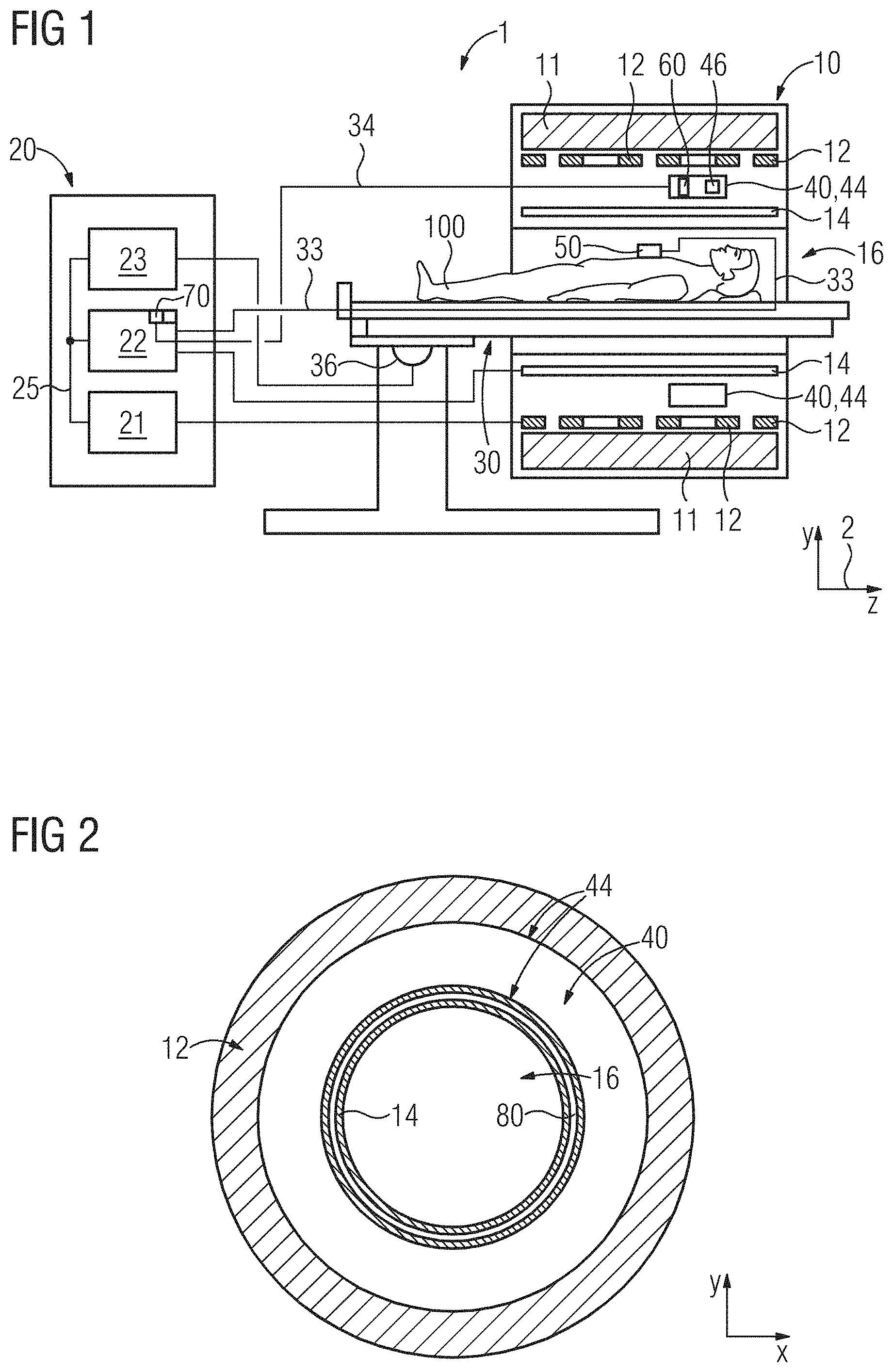 Patent US11774533 — Magnetic resonance tomography with signal interference suppression — Figure 1
