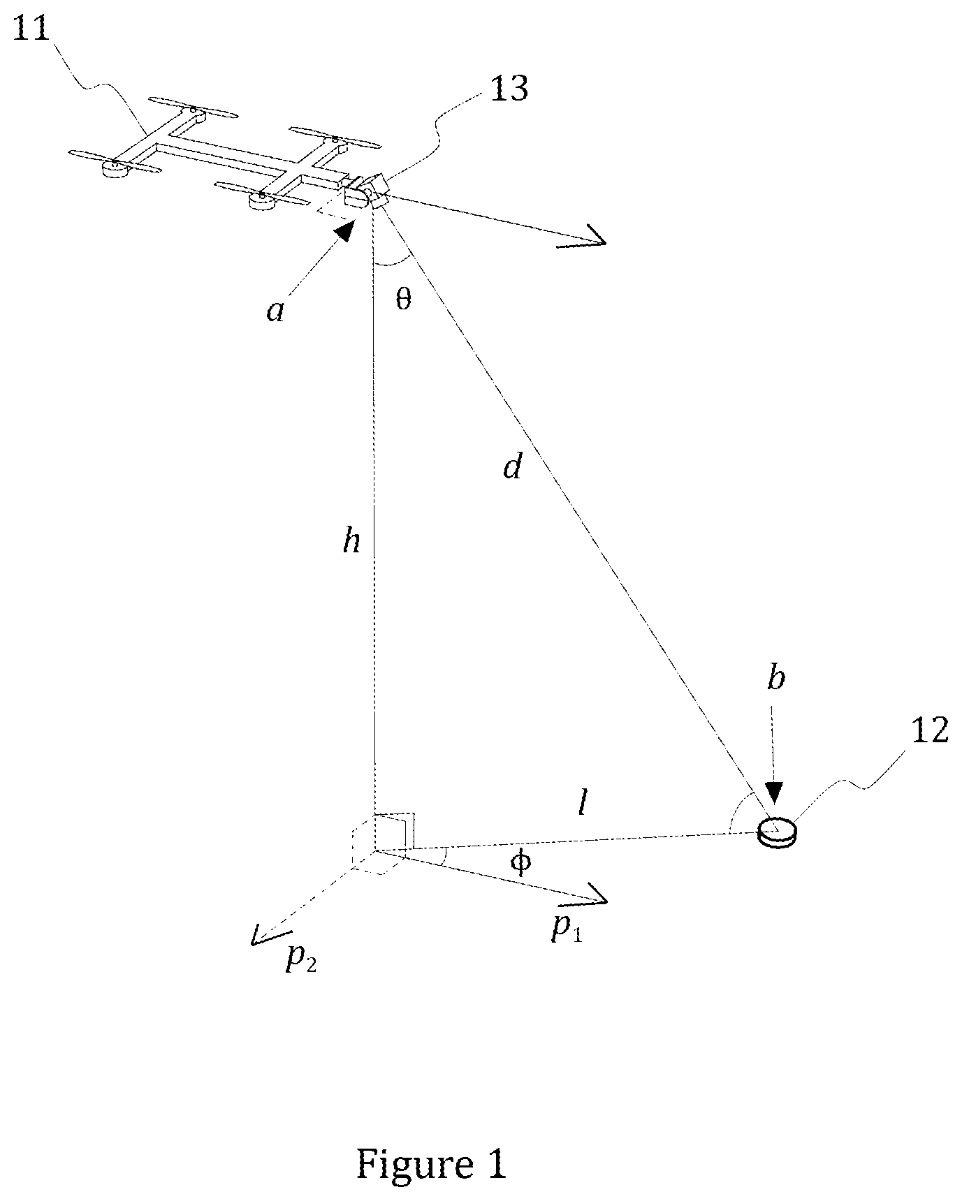 Patent US11774547 — Self-positioning method, self-positioning system and tracking beacon unit — Figure 1