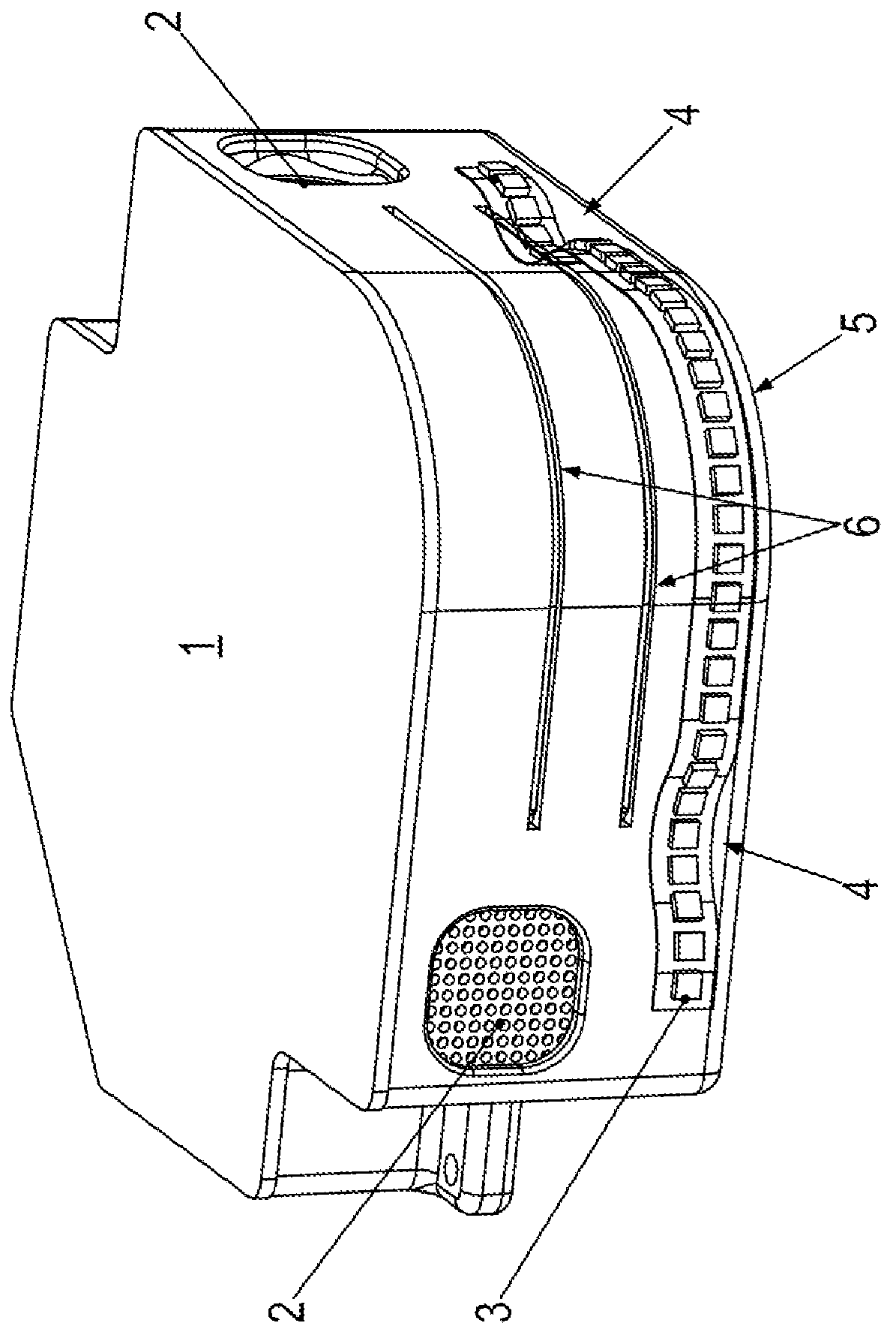 Patent US11774549 — Mobile part having at least one module, and method for operating a mobile part — Figure 1