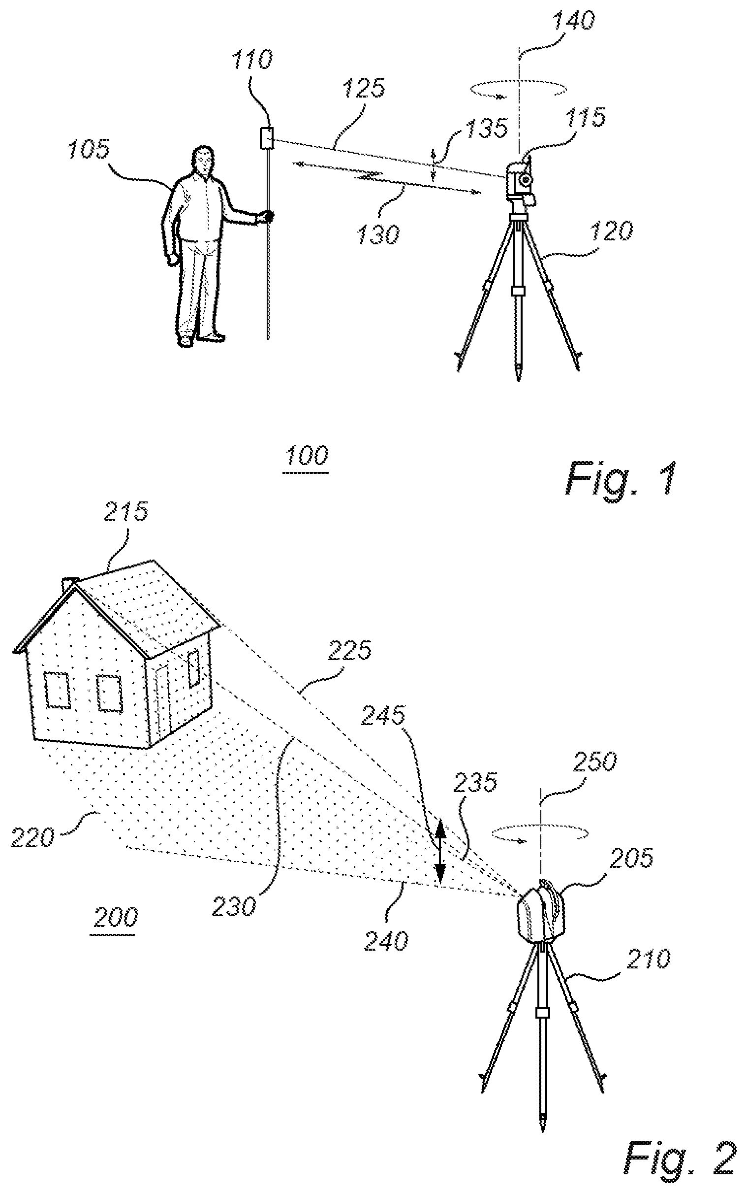 Patent US11774557 — Distance measurement instrument with scanning function — Figure 1