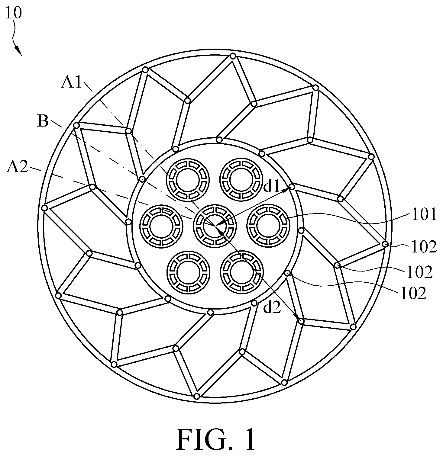 Patent US11774567 — Graphical ultrasonic module and driver assistance system — Figure 1