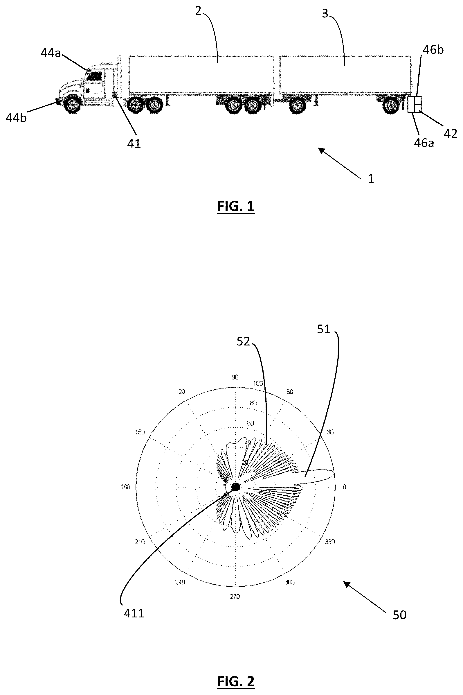 Patent US11774569 — Object detection system with a side communication channel — Figure 1