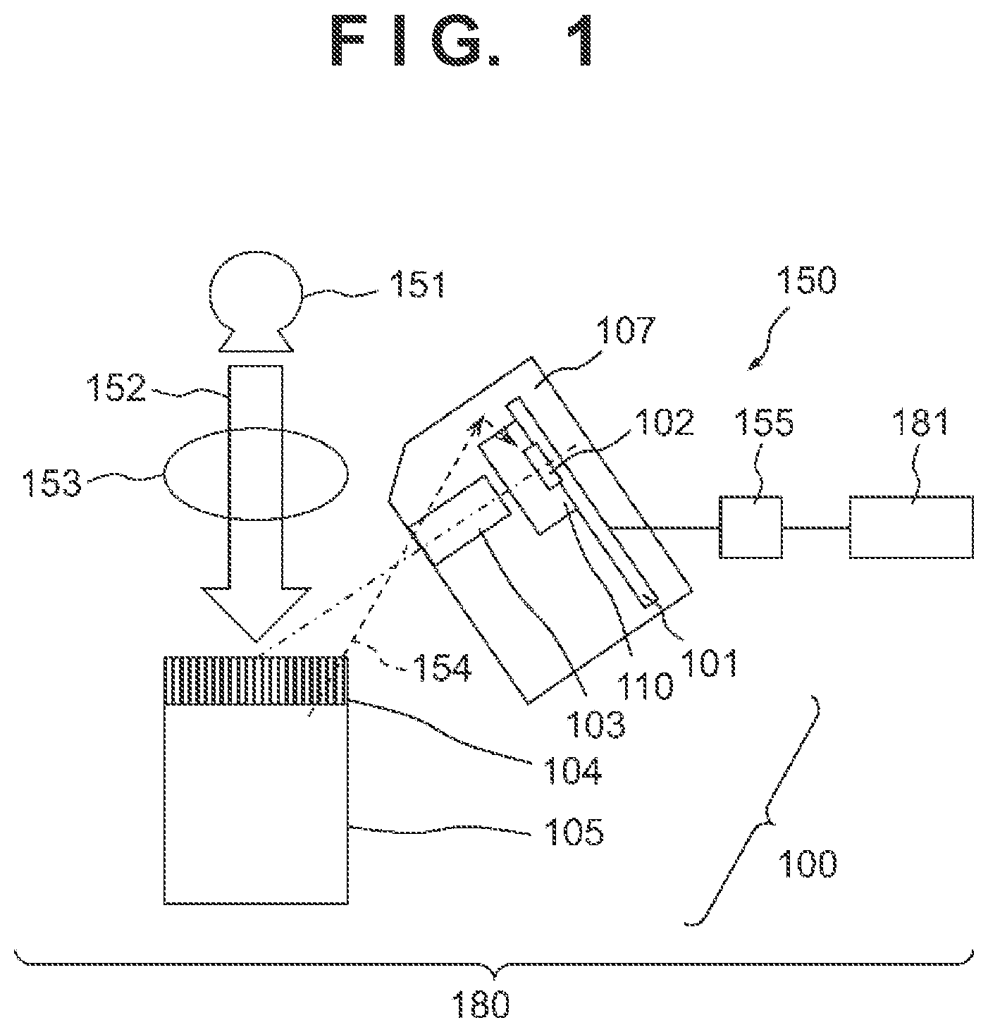 Patent US11774606 — Electromagnetic wave detector, electromagnetic wave detection apparatus, inspection apparatus, and circuit board — Figure 1