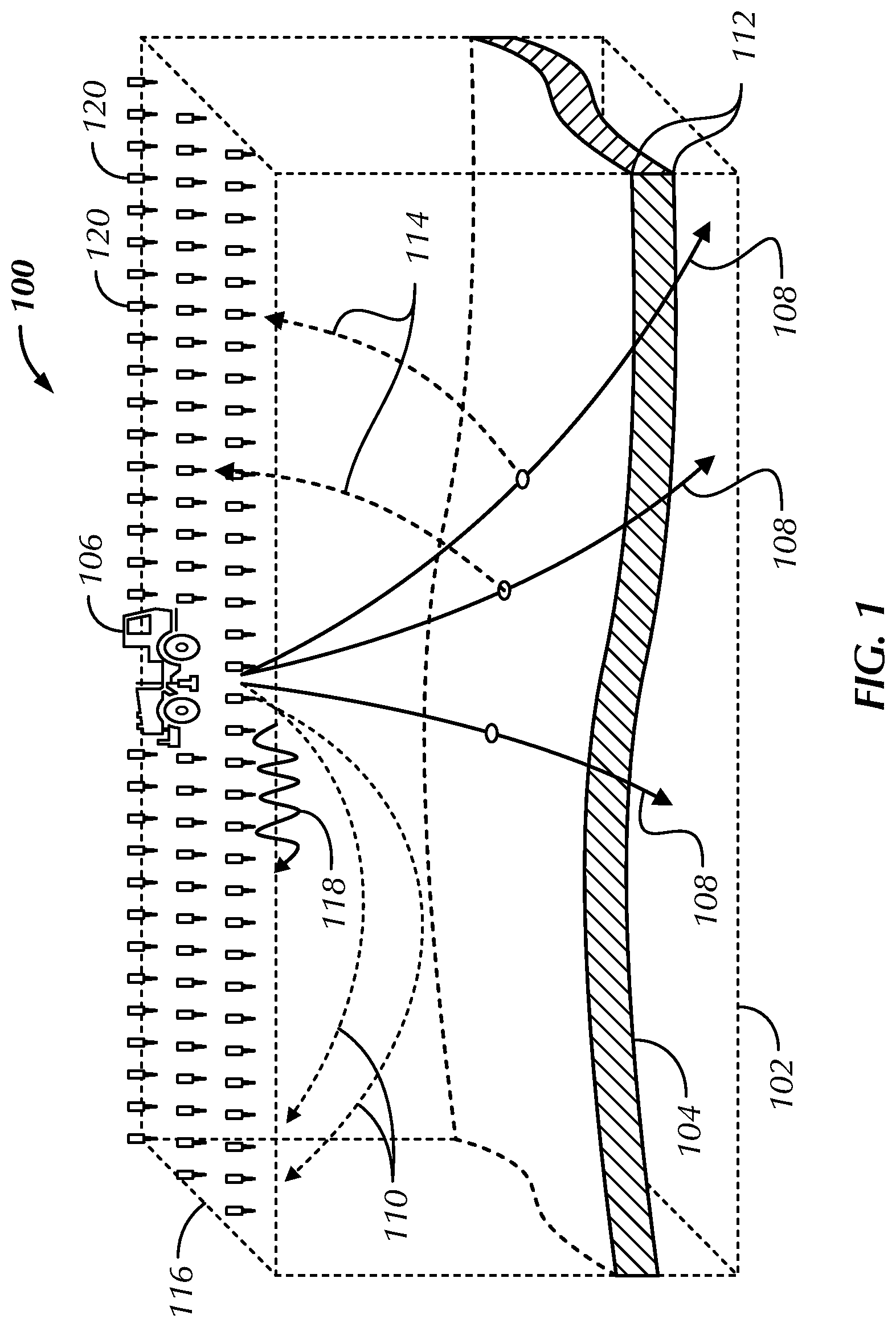 Patent US11774615 — Method and systems for computational efficiency 3D prestack Kirchhoff depth migration — Figure 1