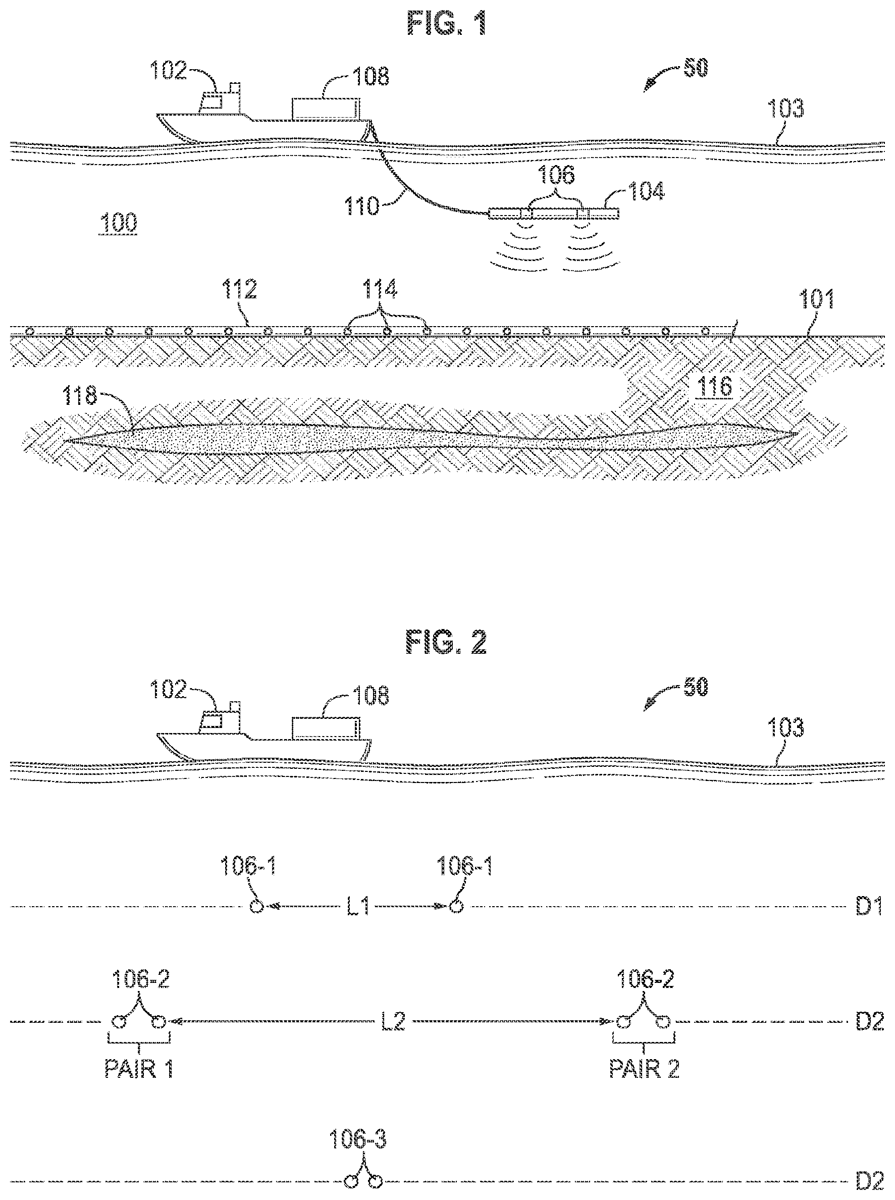 Patent US11774618 — Marine vibrator directive source survey — Figure 1