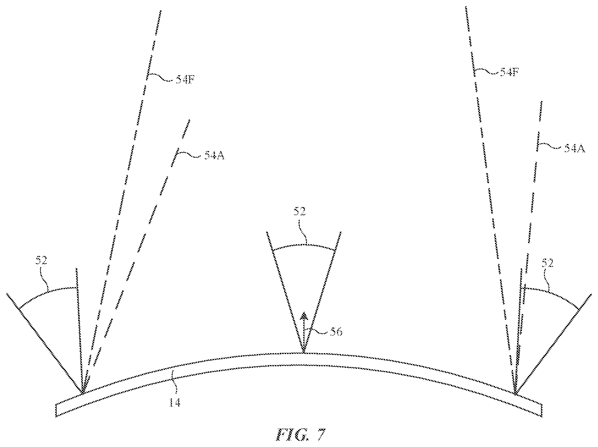 Patent US11774642 Figure 7 – Optical film arrangements for electronic device displays