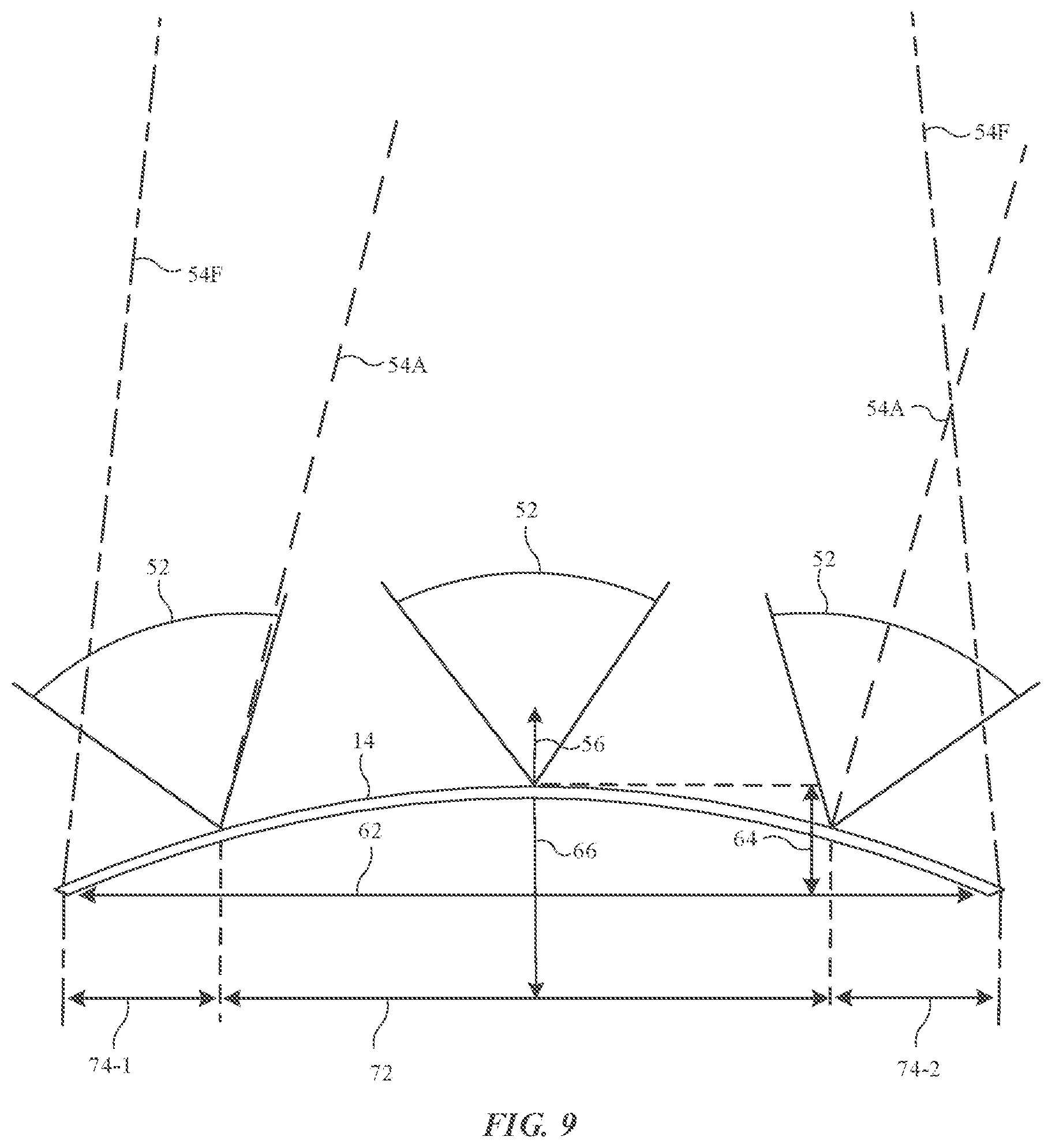 Patent US11774642 Figure 9 – Optical film arrangements for electronic device displays