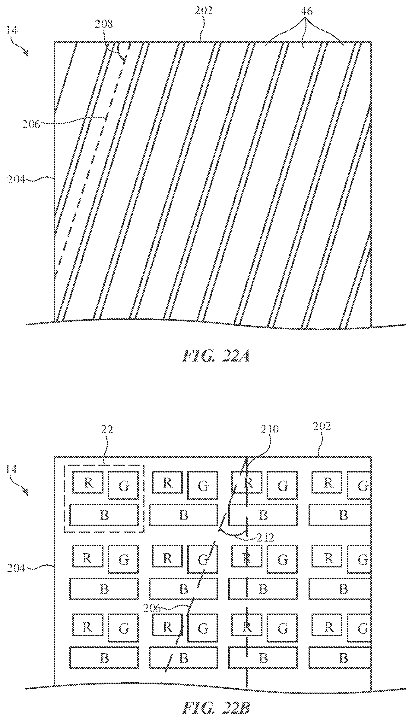 Patent US11774642 Figure 20 – Optical film arrangements for electronic device displays