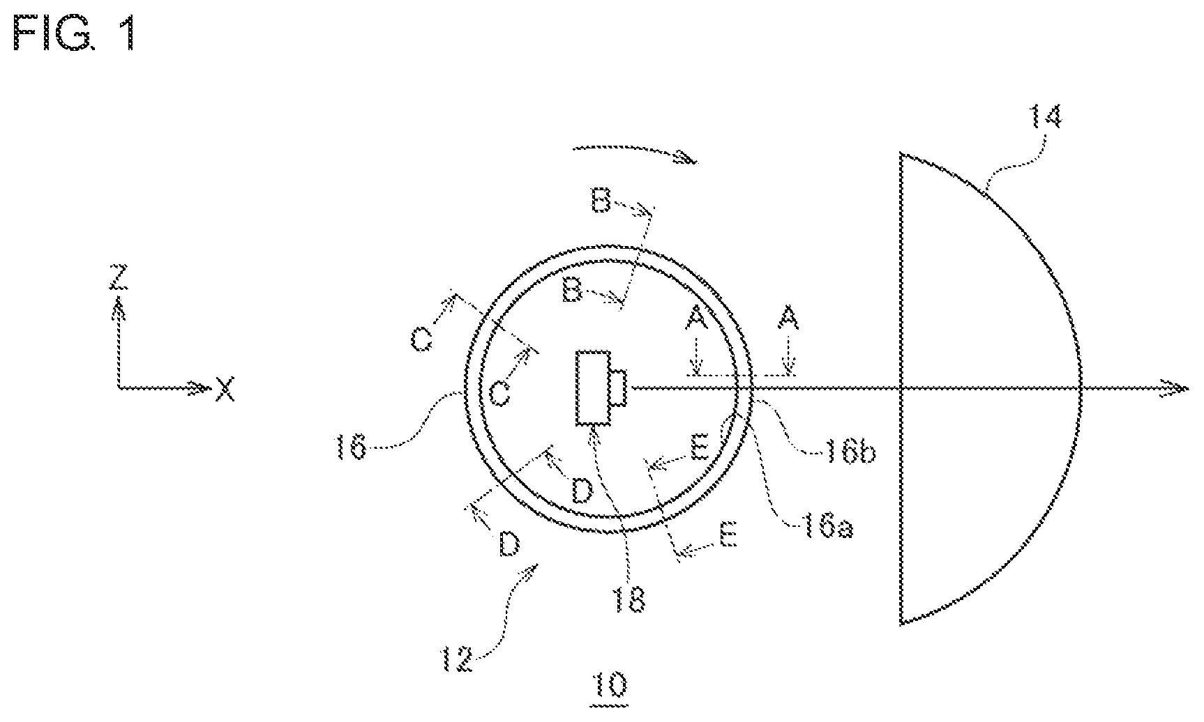 Patent US11774643 — Optical unit — Figure 1