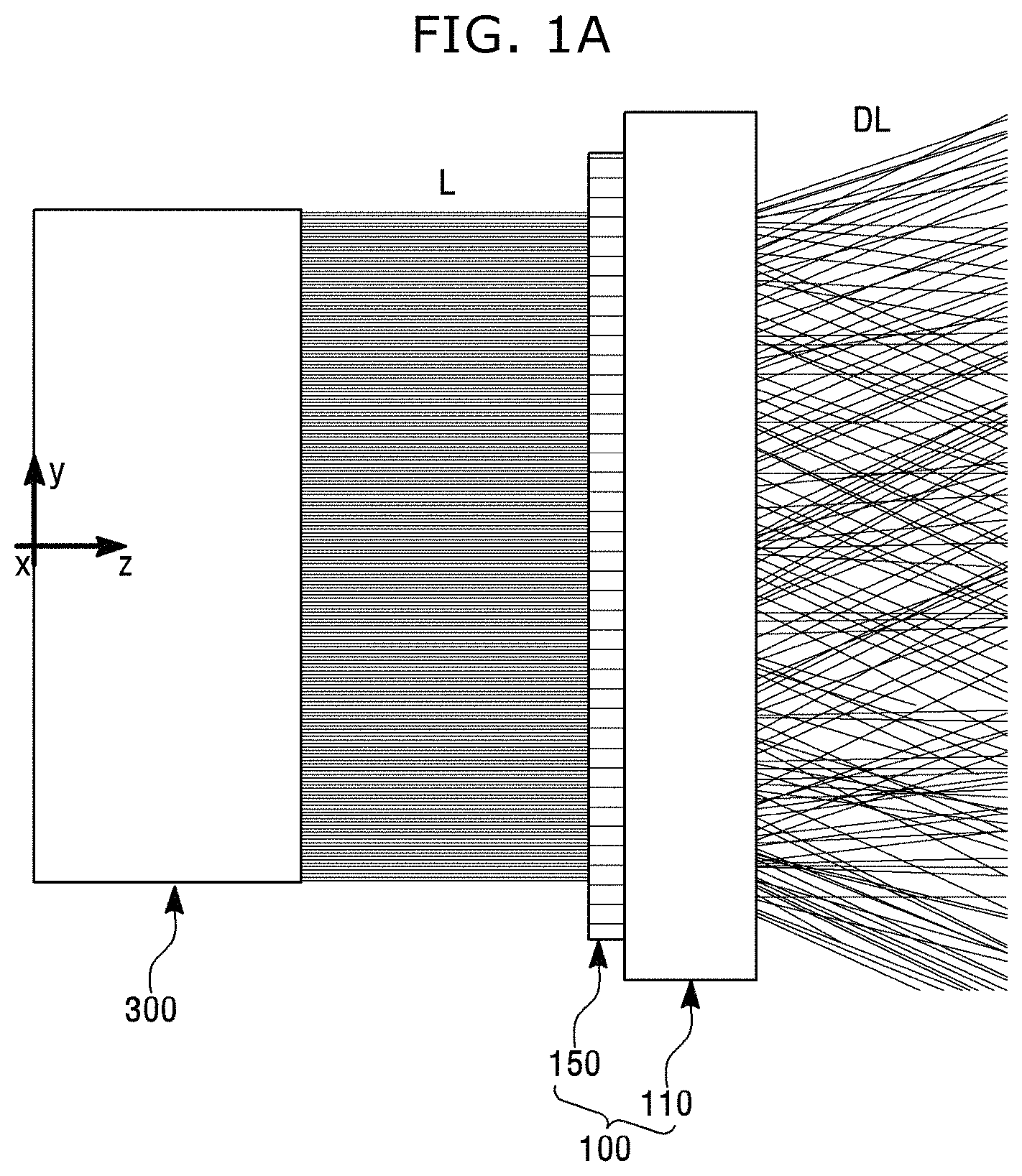 Patent US11774645 — Diffuser having asymmetric light output pattern and method of manufacturing same — Figure 1