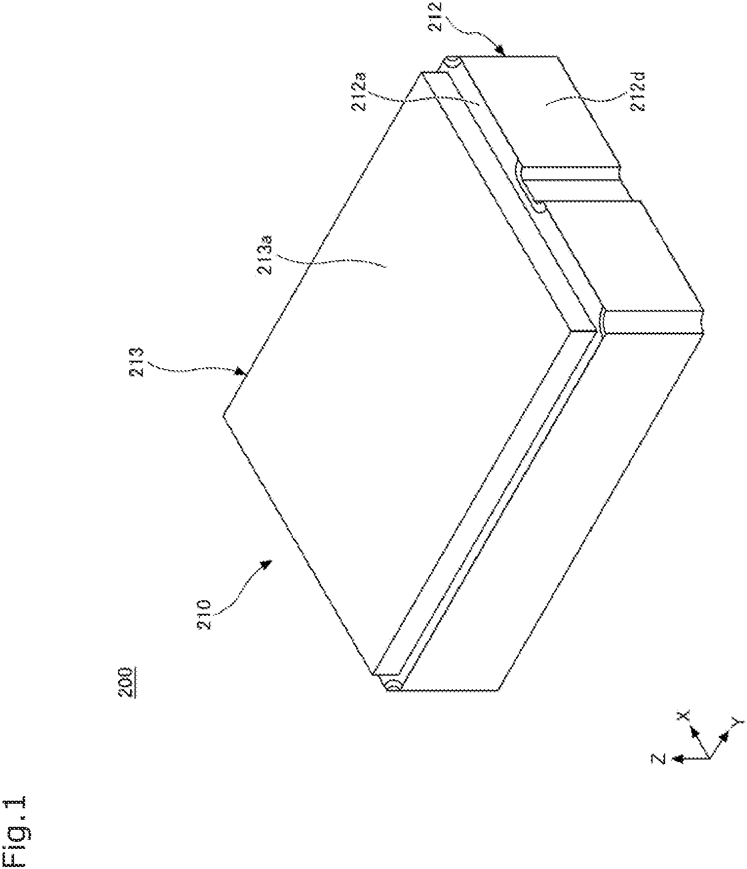 Patent US11774666 — Light-emitting device and light-emitting module — Figure 1