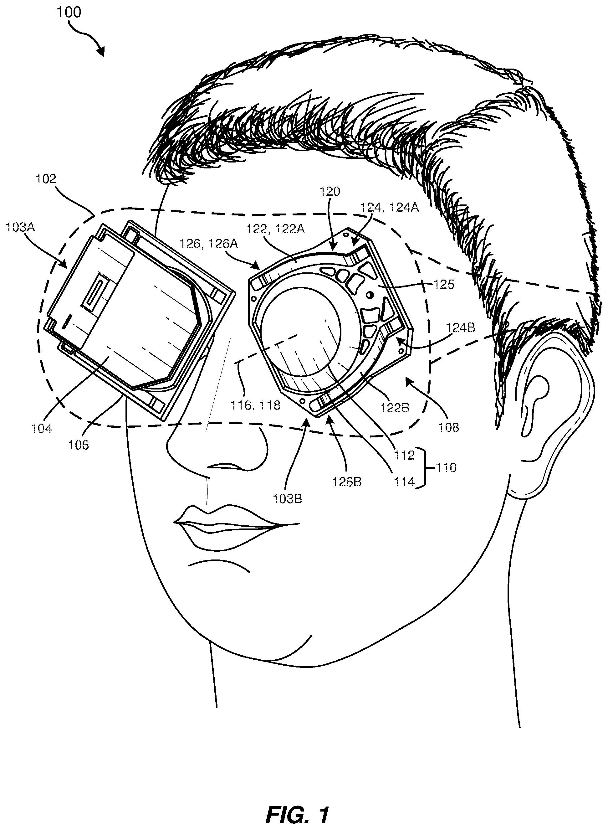 Patent US11774705 — Systems and methods for varifocal adjustment brakes — Figure 1