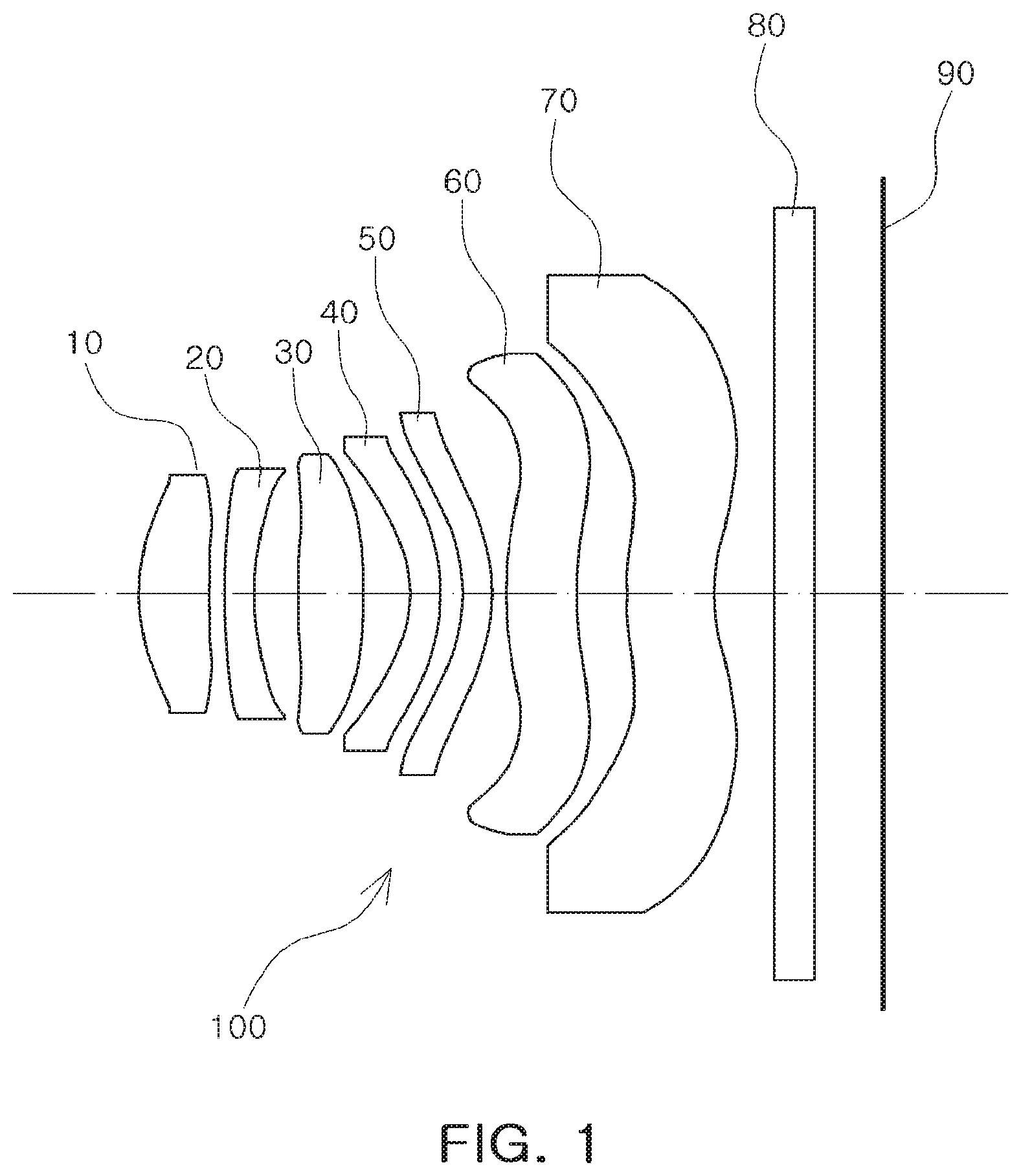 Patent US11774719 — Lens module — Figure 1