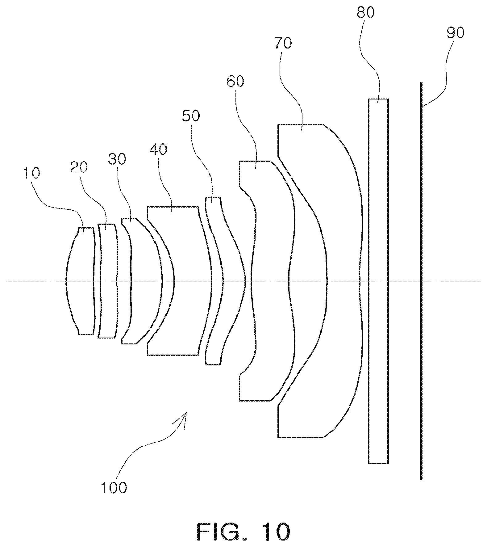 Patent US11774719 Figure 10 – Lens module