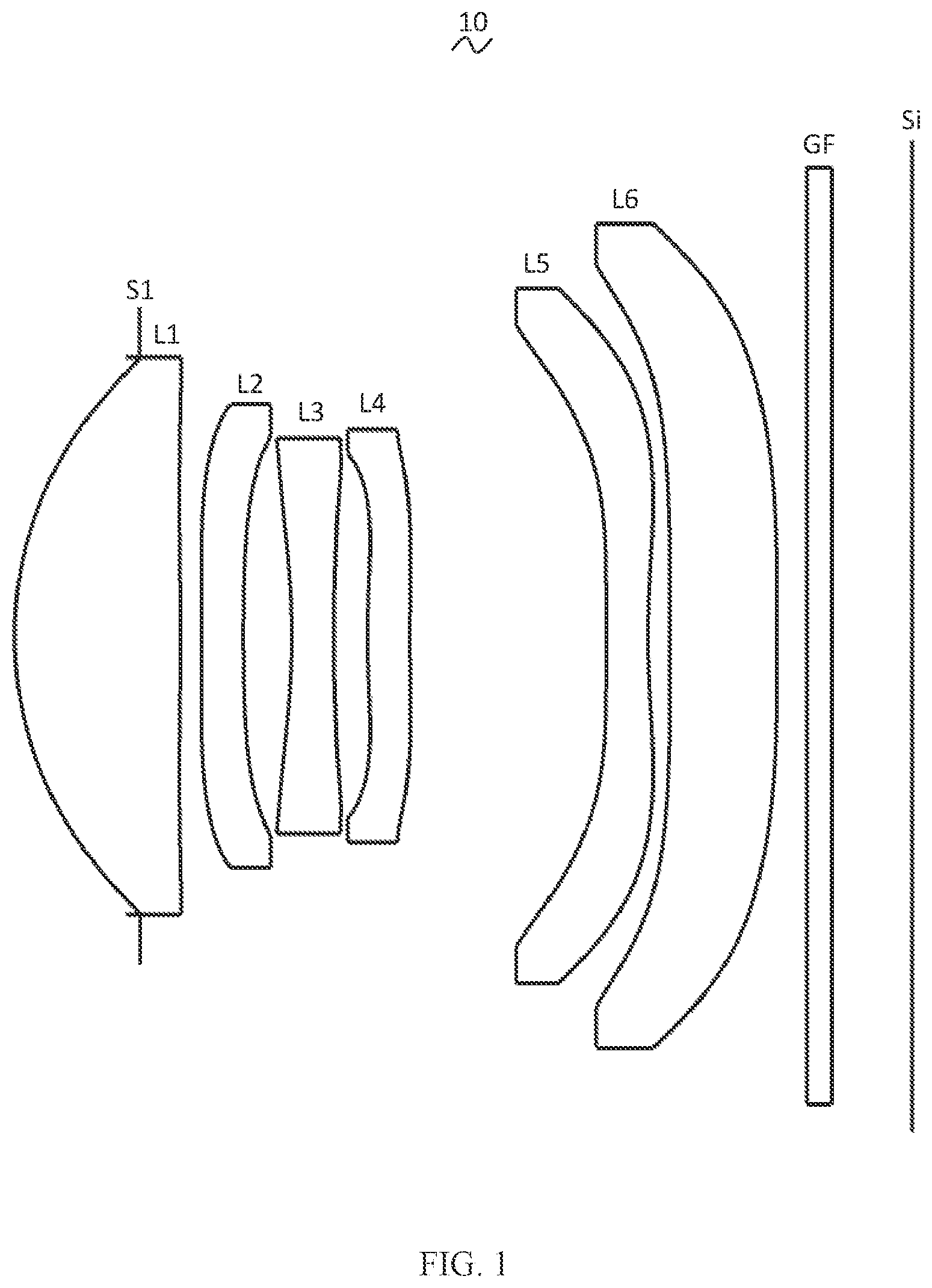 Patent US11774725 — Camera optical lens — Figure 1