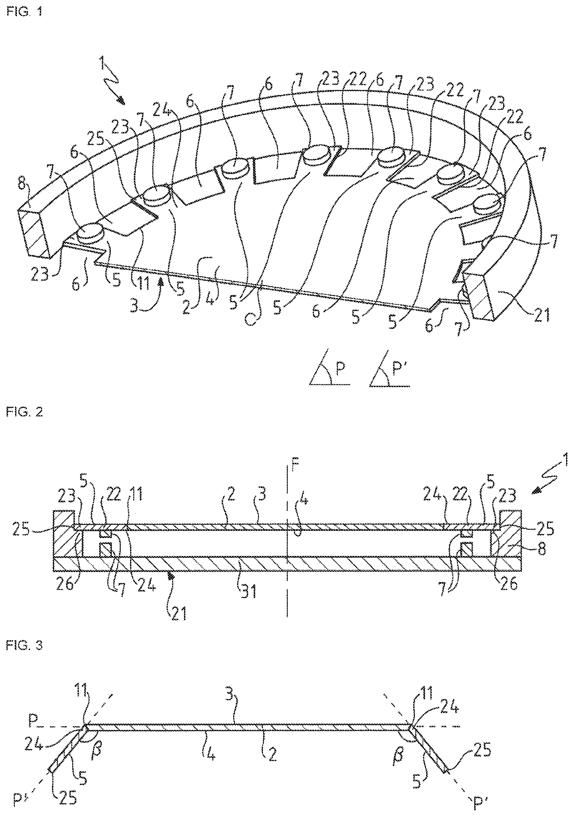 Patent US11774747 — Adaptive optical device of simplified construction and associated manufacturing method — Figure 1
