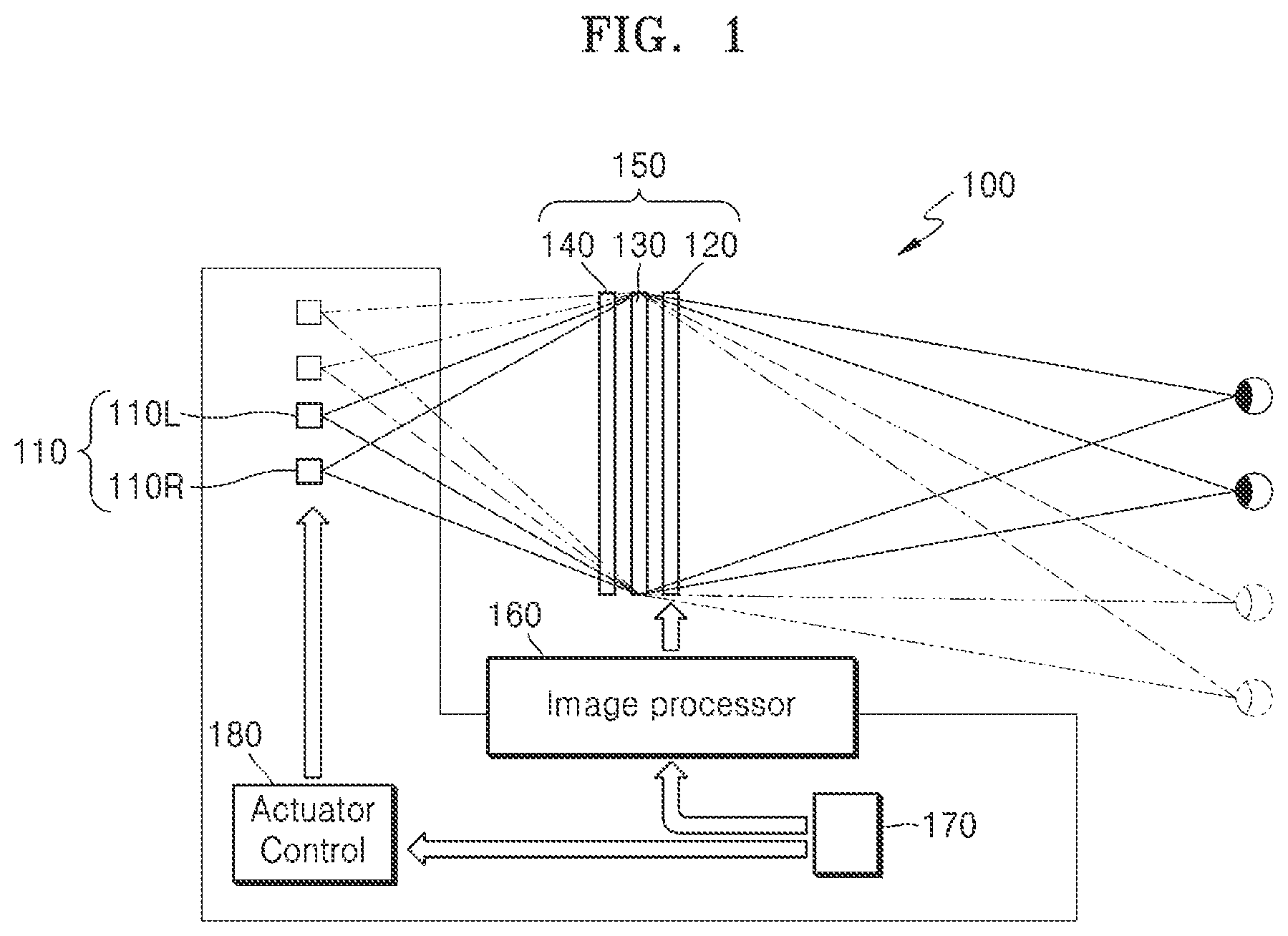 Patent US11774752 — Holographic display device having reduced chromatic aberration — Figure 1