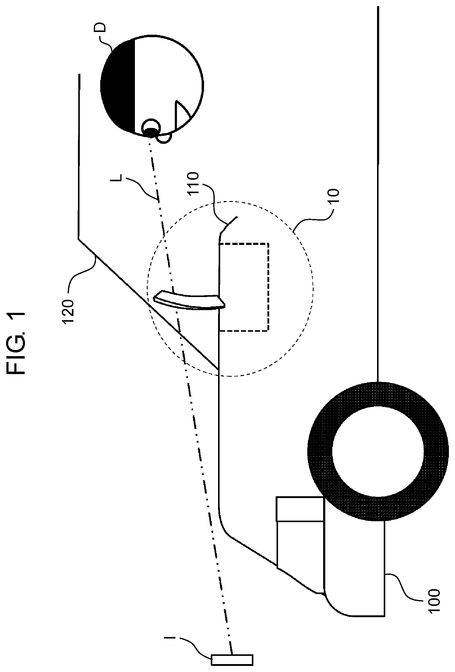 Patent US11774756 — Head-up display — Figure 1