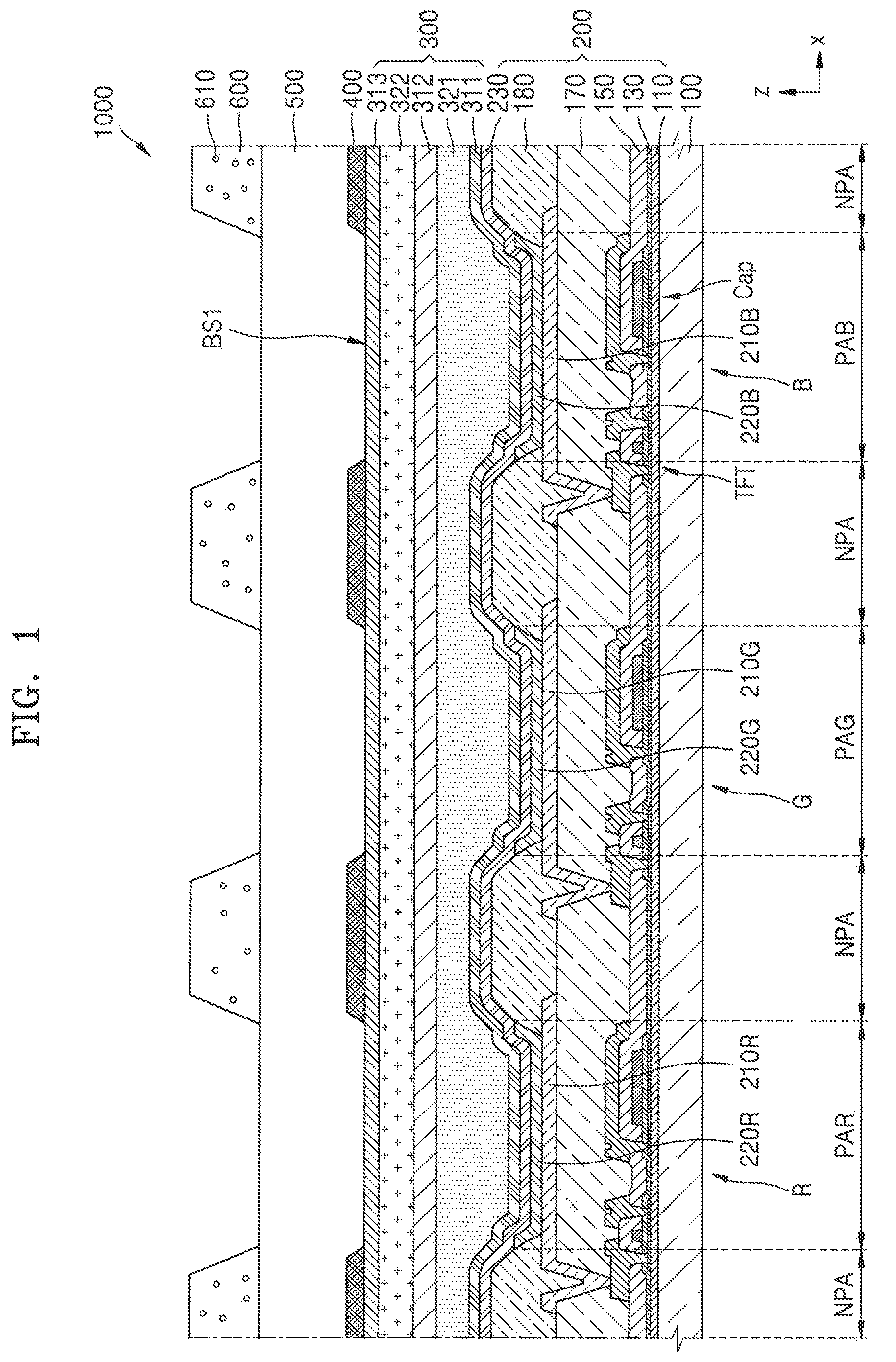 Patent US11774761 Figure 1 – Display apparatus and head-mounted electronic device including the same