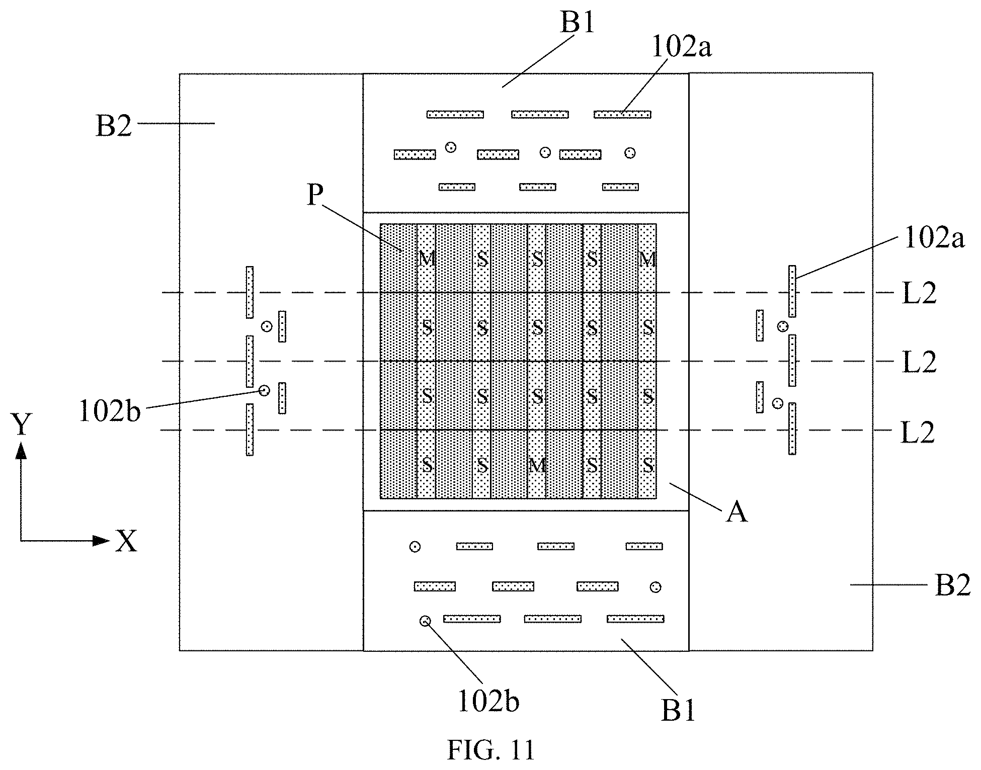 Patent US11774790 Figure 8 – Display panel and display device