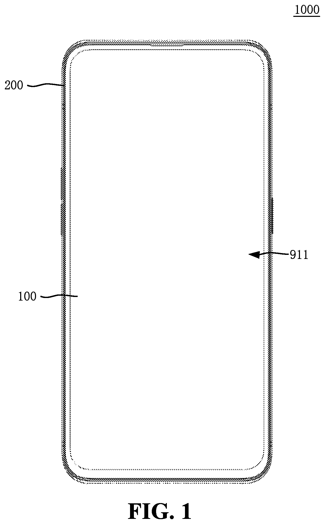Patent US11774792 — Display device including a photosensitive layer and a collimation layer and electronic device — Figure 1
