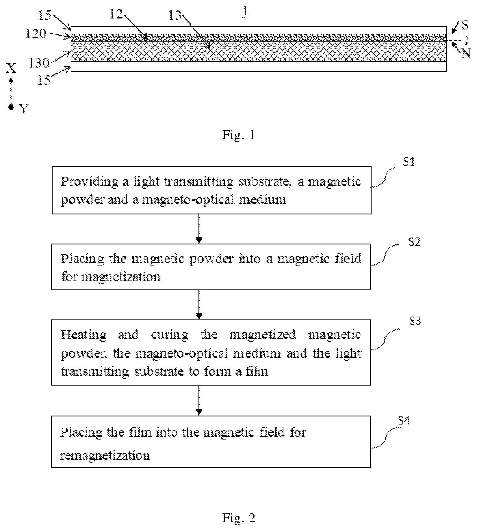Patent US11774803 — Optical film and preparation method therefor, and display device — Figure 1