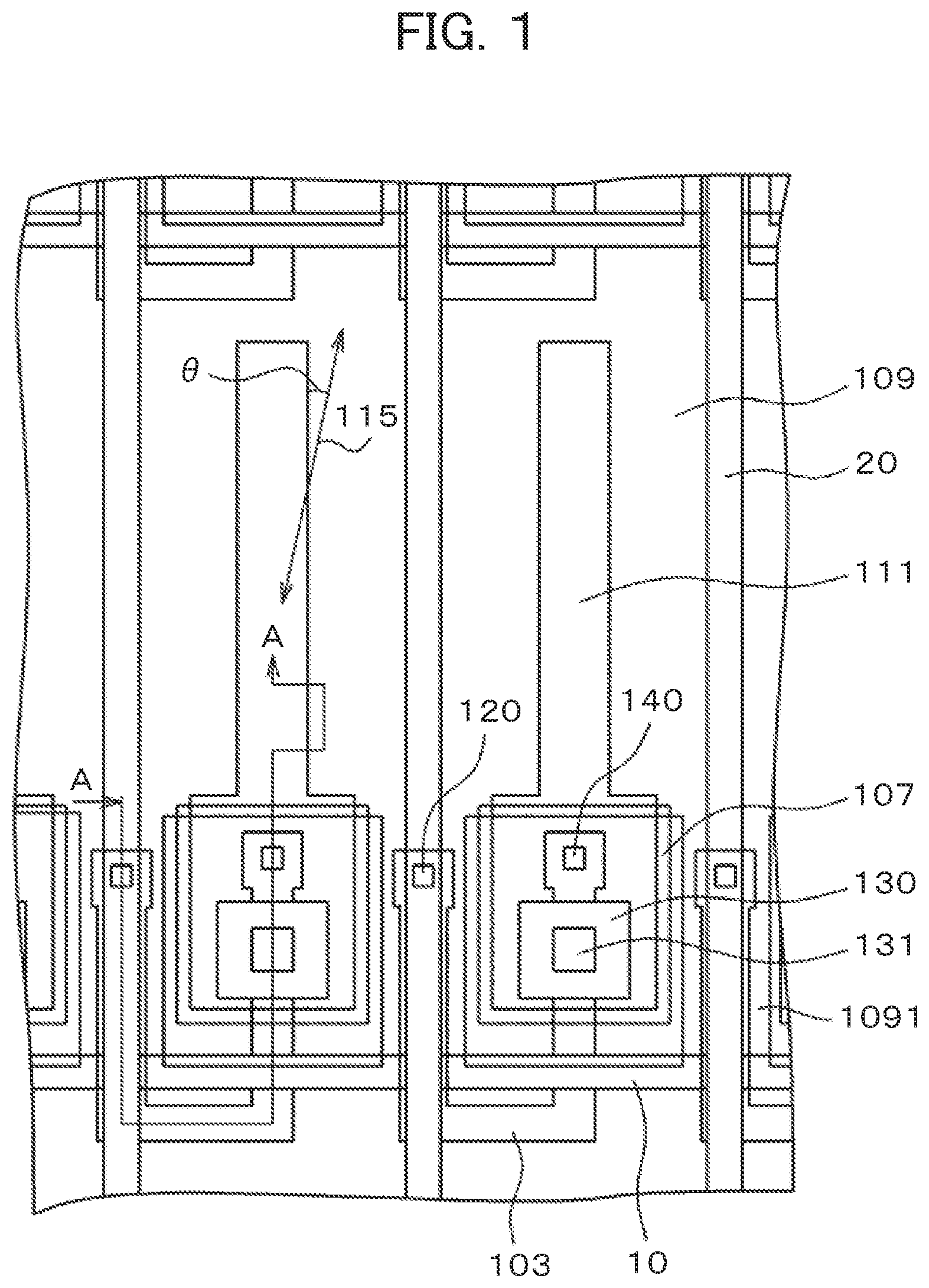 Patent US11774810 — Liquid crystal display device — Figure 1