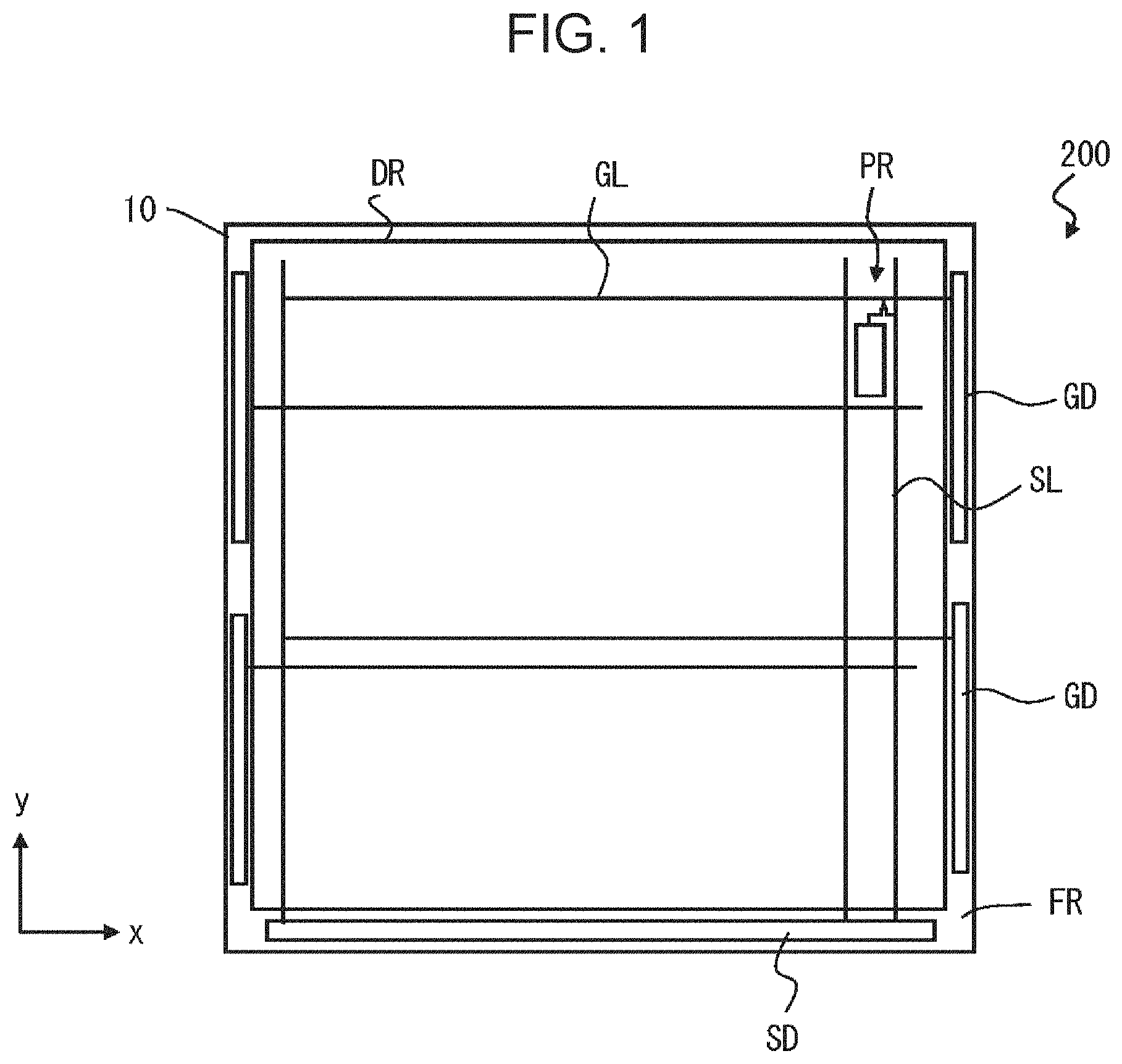 Patent US11774819 — Active matrix substrate and liquid crystal display device — Figure 1