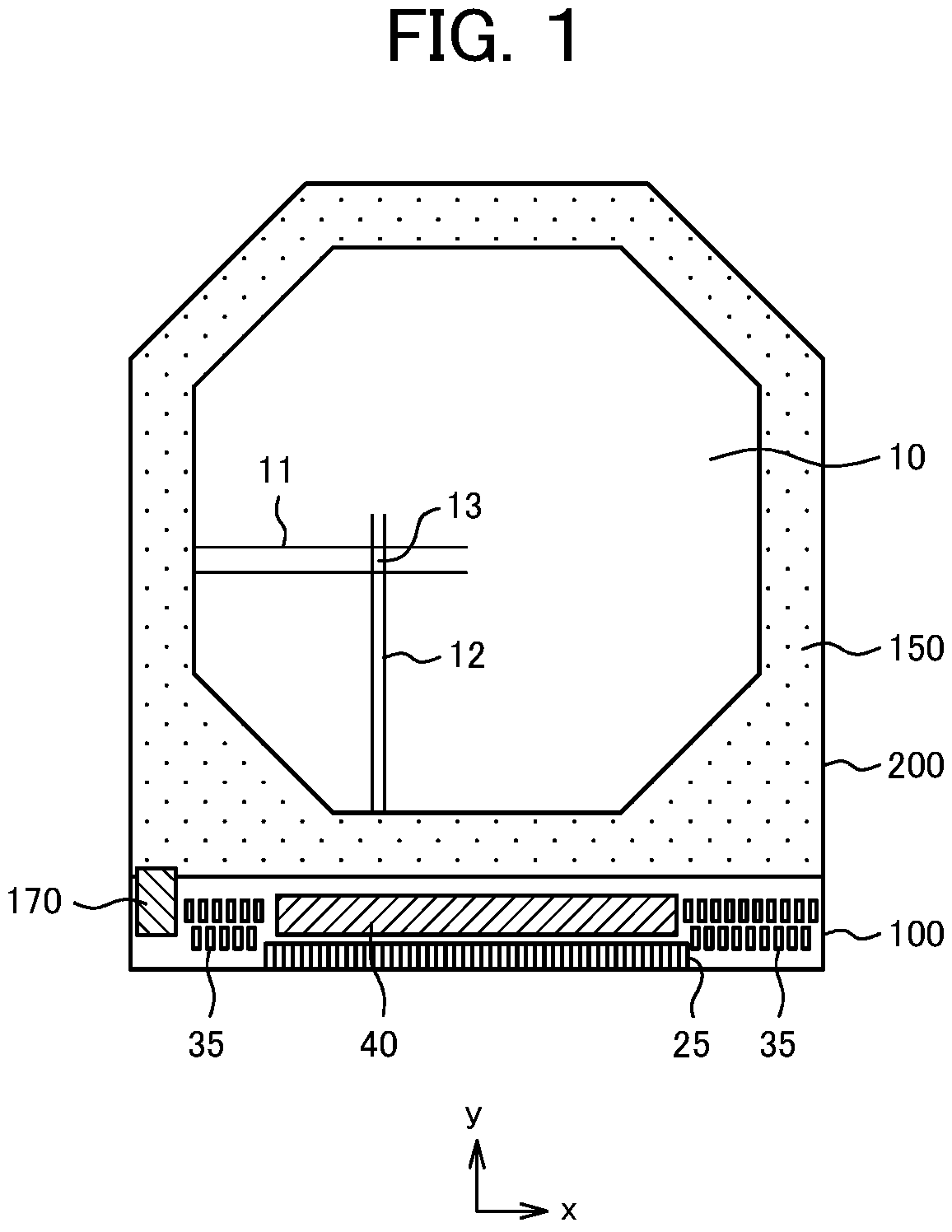 Patent US11774822 — Liquid crystal display device — Figure 1