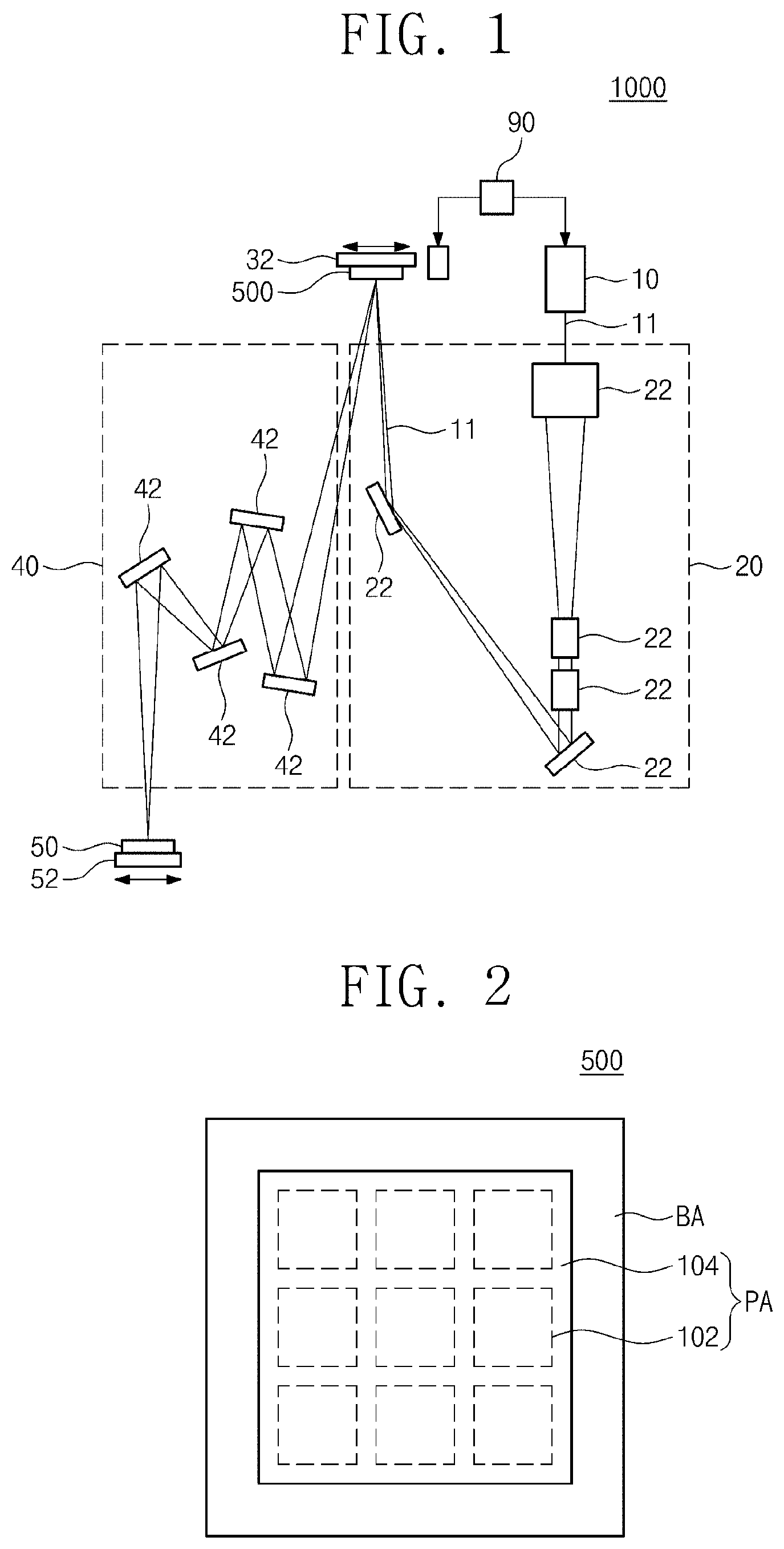 Patent US11774846 Figure 1 – Phase shift masks for extreme ultraviolet lithography