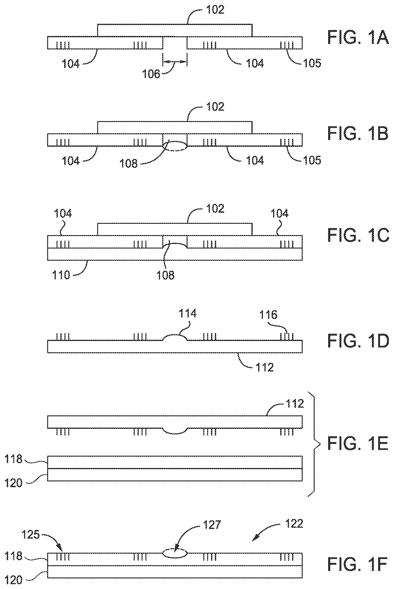 Patent US11774851 — Methods and apparatus for creating a large area imprint without a seam — Figure 1