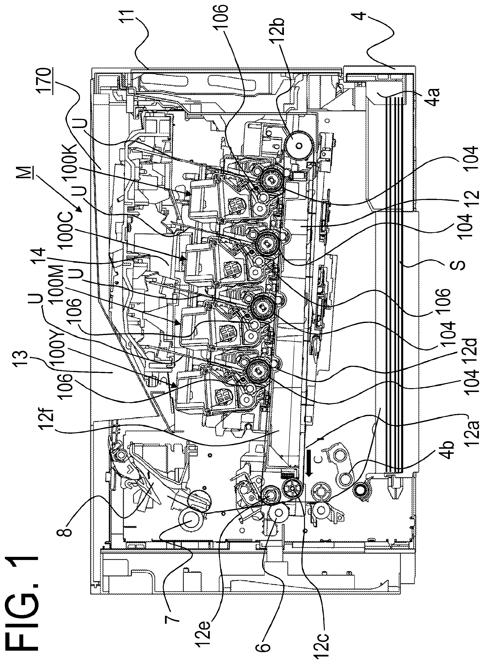 Patent US11774876 Figure 1 – Developing unit