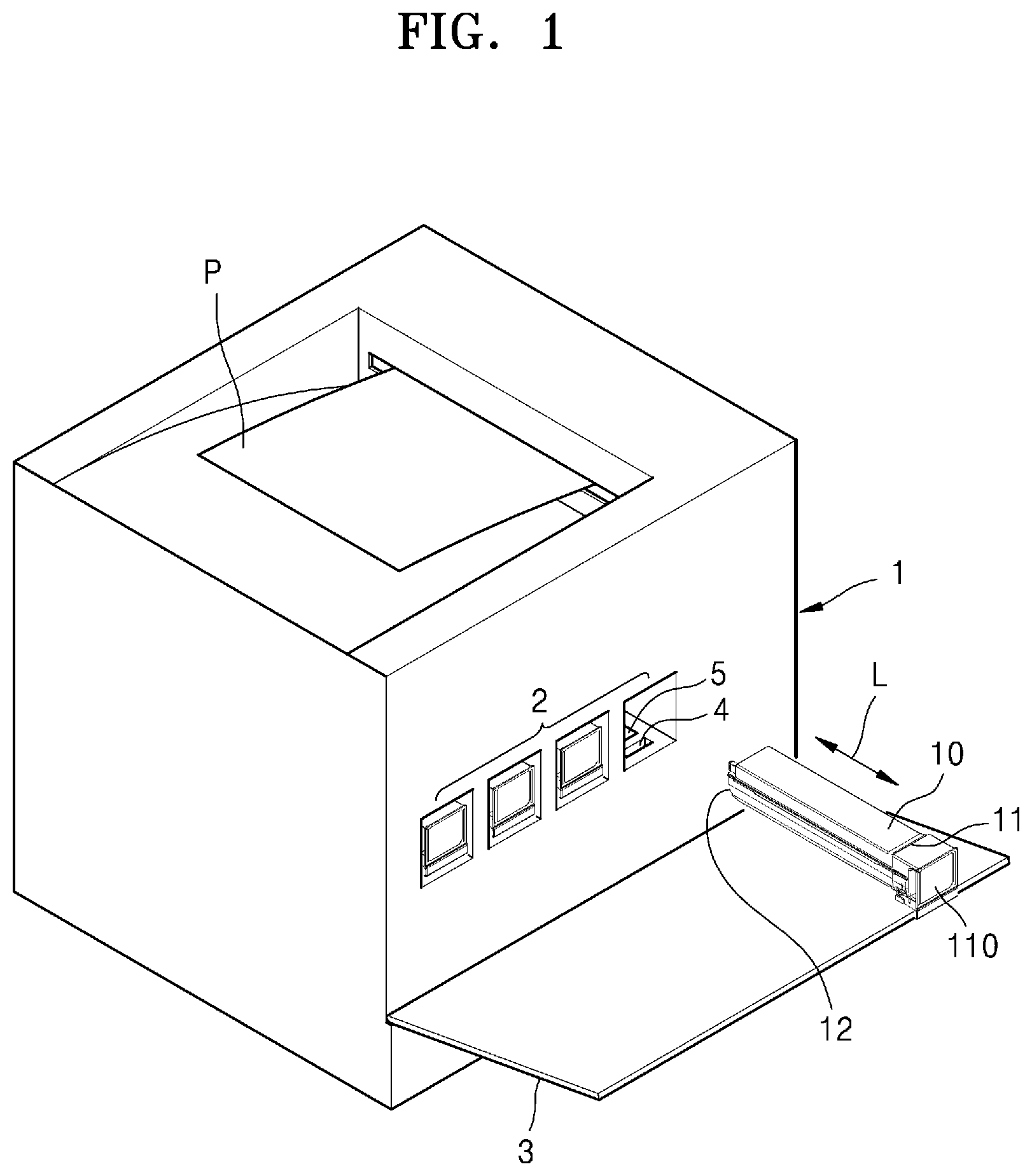 Patent US11774877 — Developer cartridge including structure for detecting developer end — Figure 1