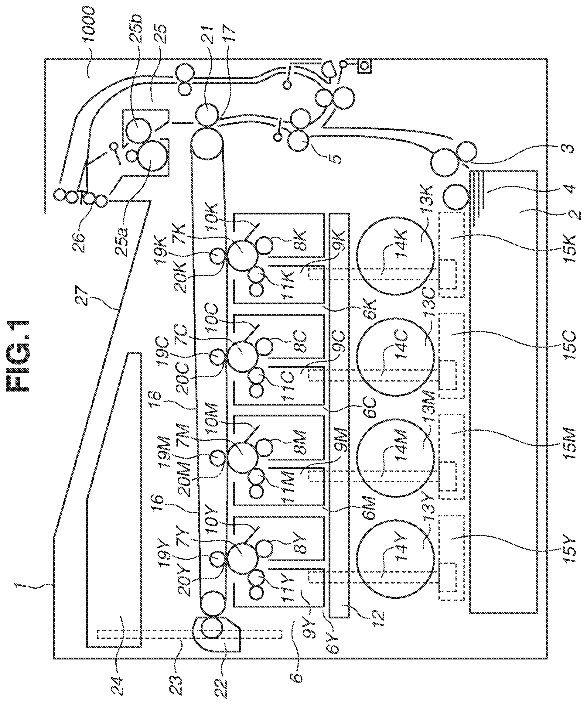 Patent US11774879 — Toner conveying apparatus having a light transmission portion — Figure 1