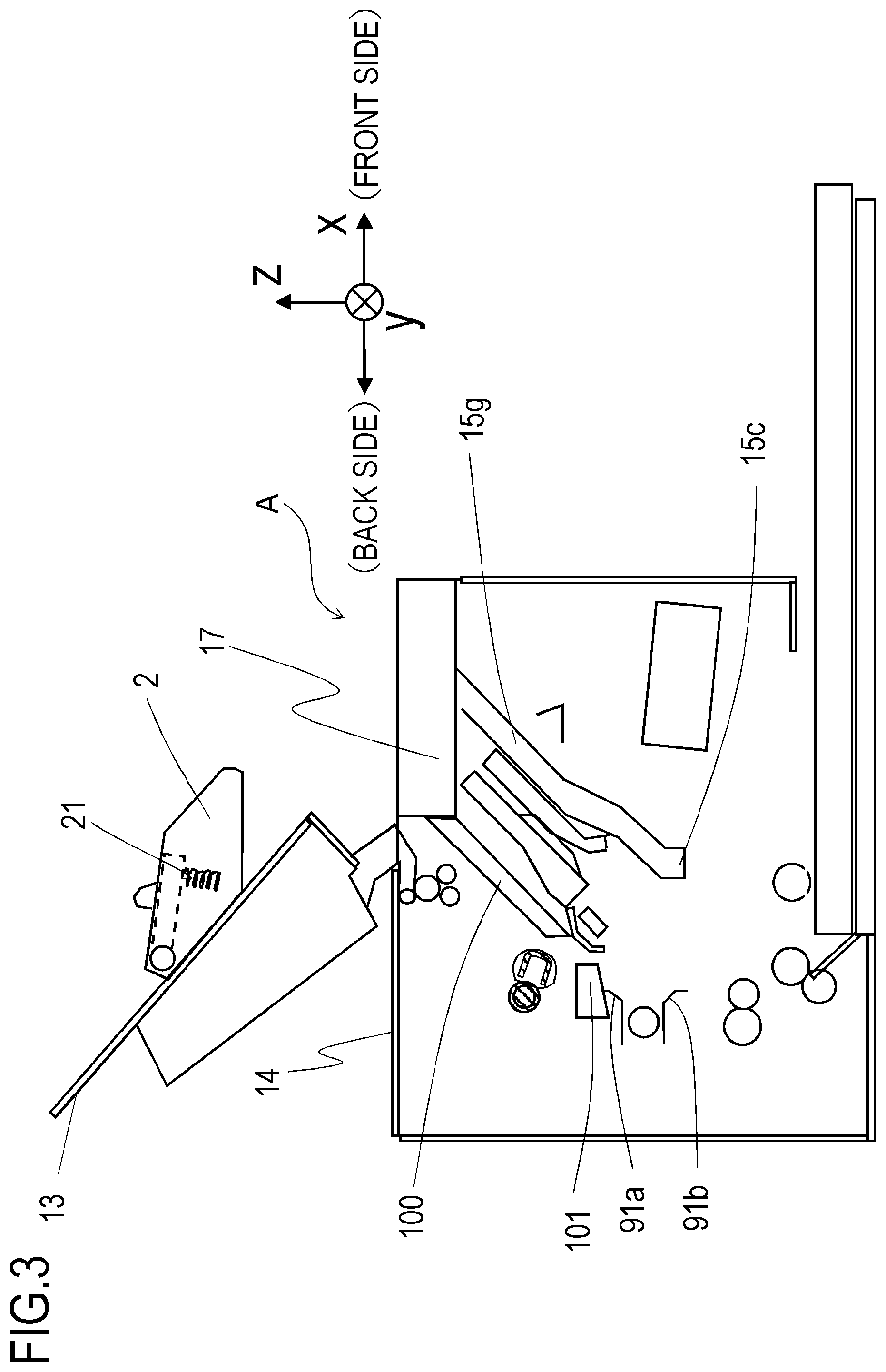 Patent US11774880 Figure 3 – Image forming apparatus