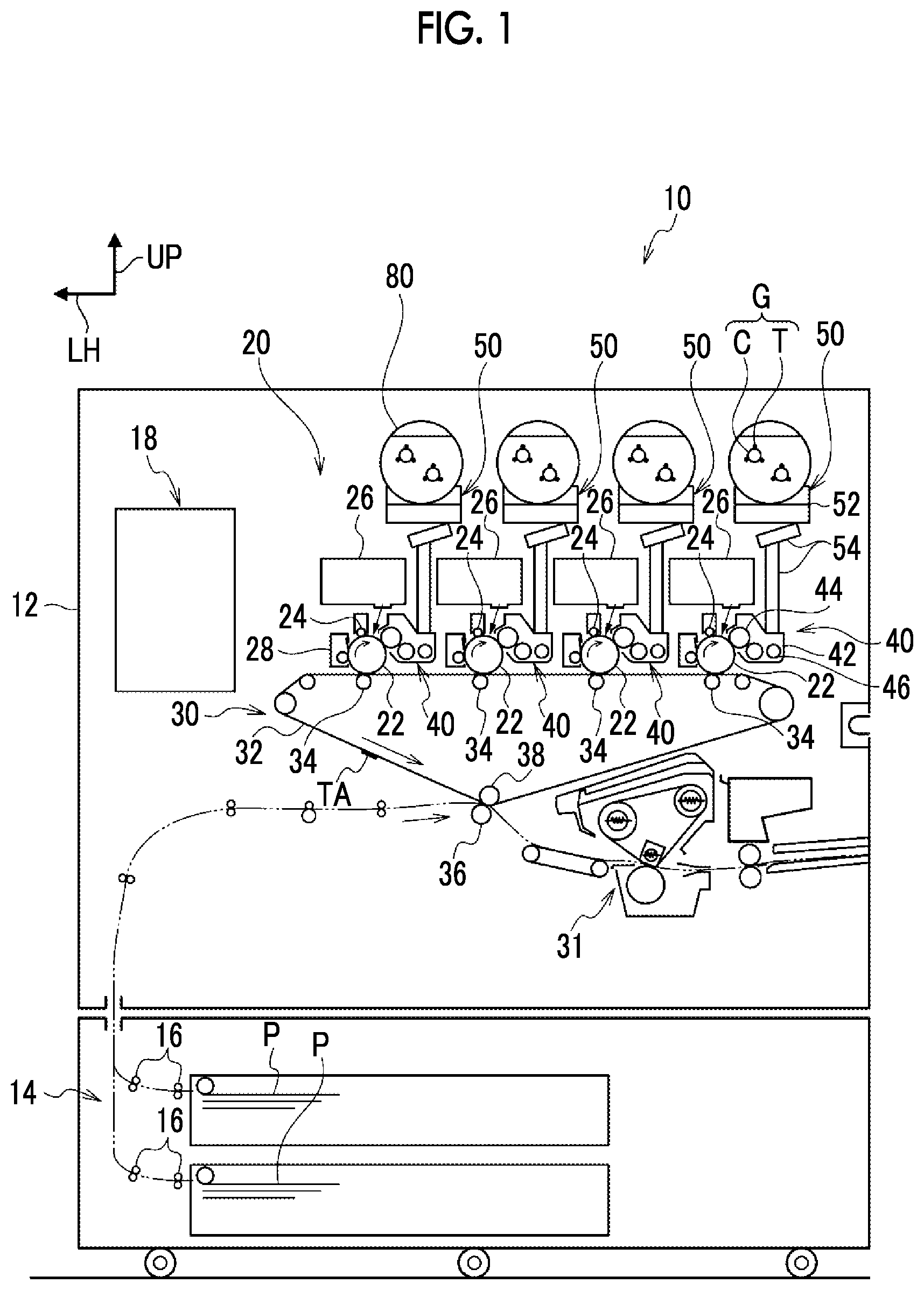 Patent US11774882 — Connection structure and image forming apparatus — Figure 1