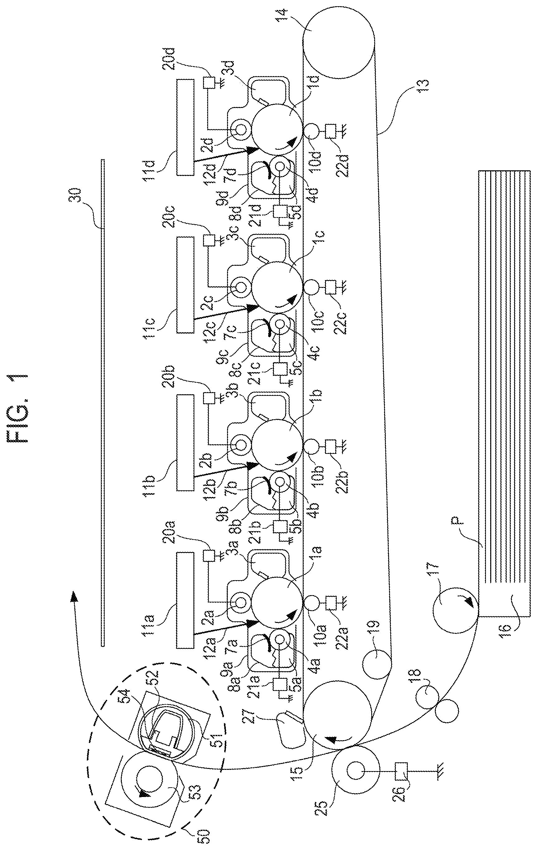 Patent US11774888 — Heating apparatus including a plurality of heat generation members, fixing apparatus, and image forming apparatus — Figure 1