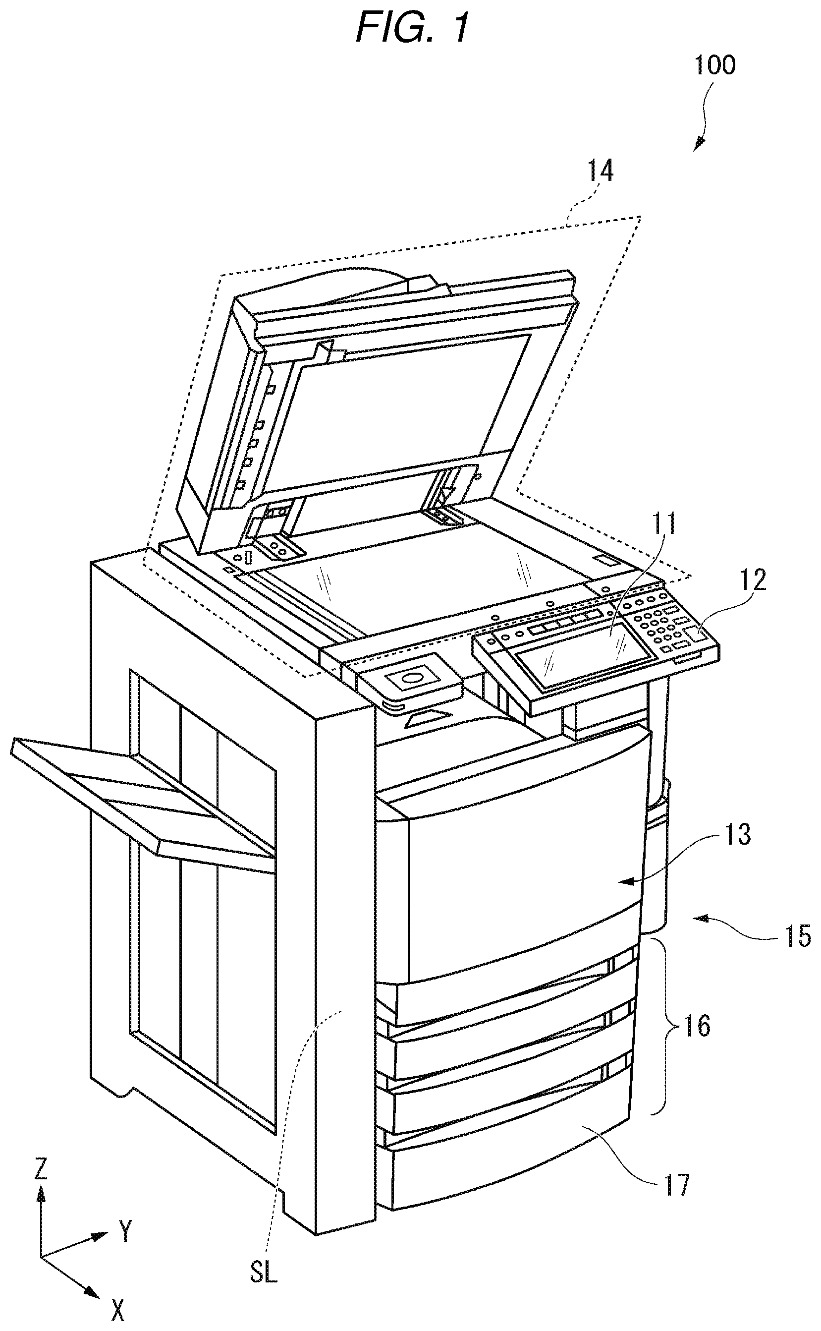 Patent US11774904 — Cassette drawing-in device — Figure 1