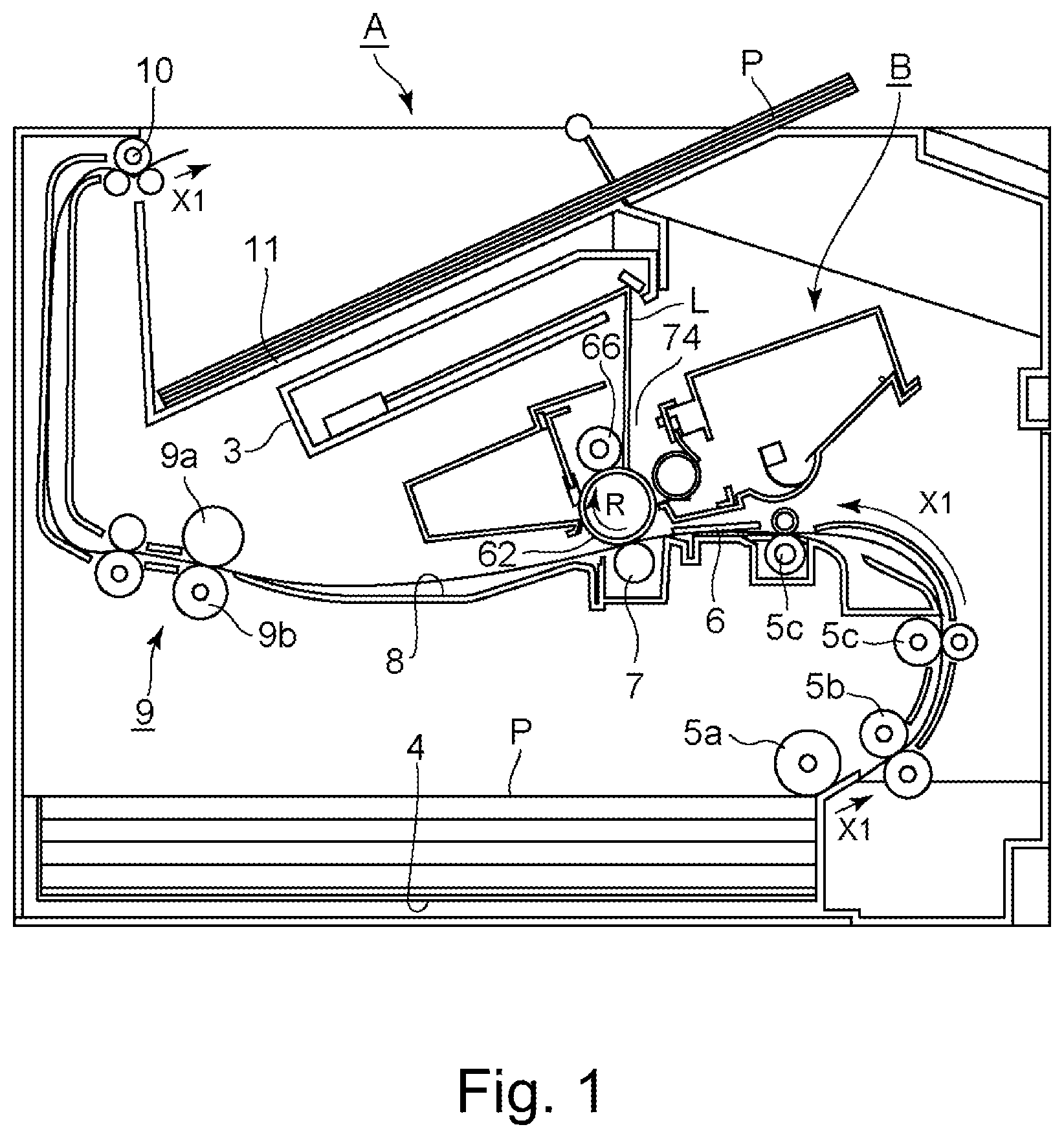 Patent US11774906 — Drum unit, cartridge, process cartridge and electrophotographic image forming apparatus having a coupling member and a movable member — Figure 1
