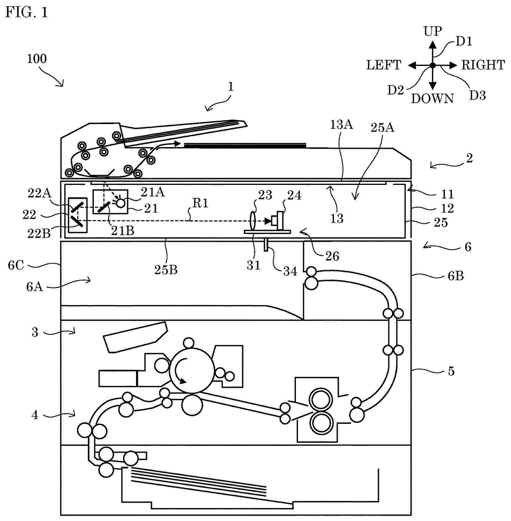 Patent US11774907 — Image forming apparatus capable of suppressing deterioration in image quality — Figure 1